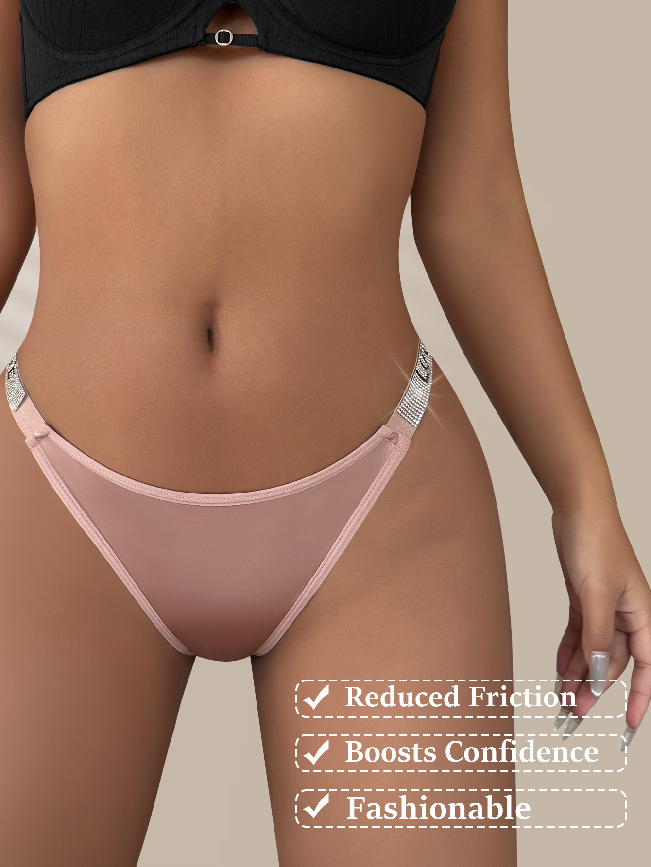  High-Waist Glam Thong 196