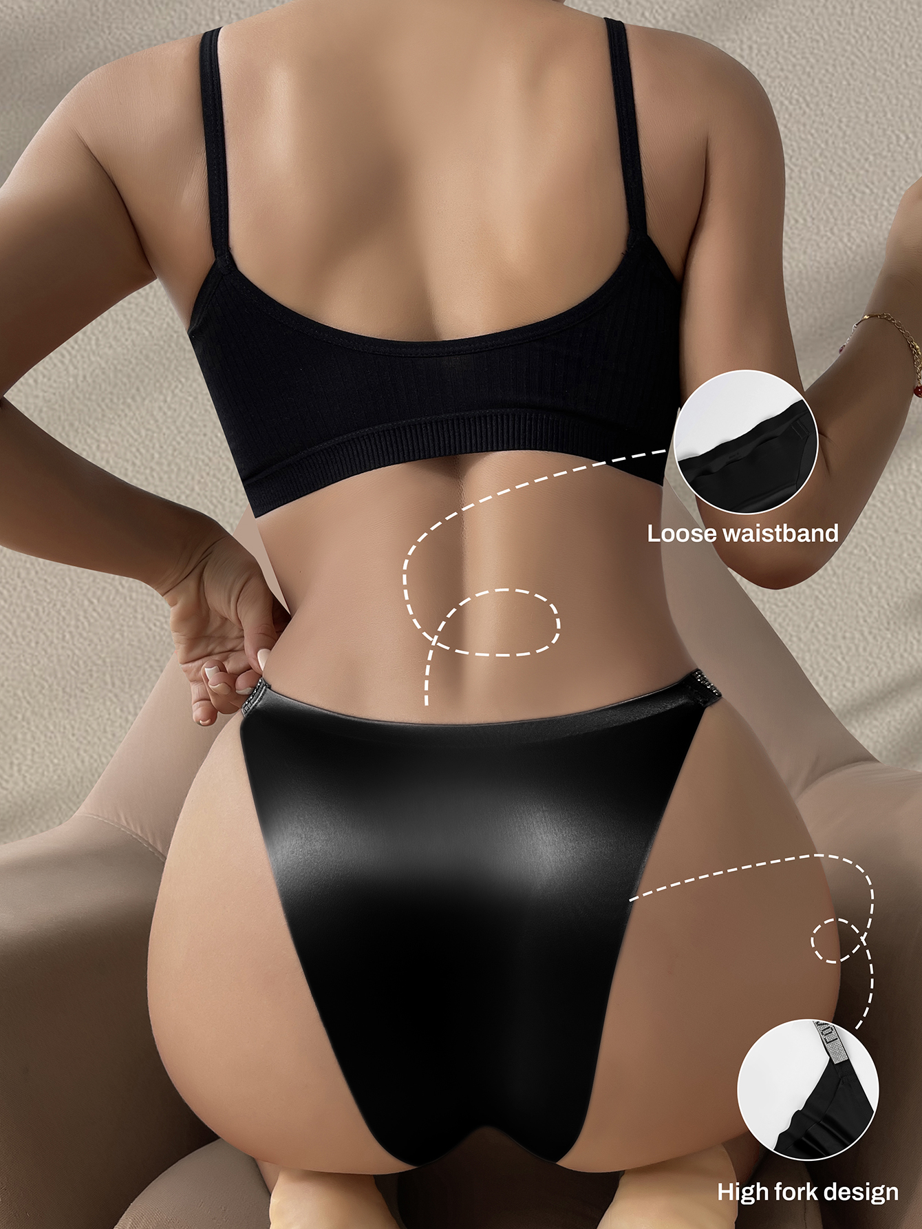 High-Waist Crystal Bikini 199