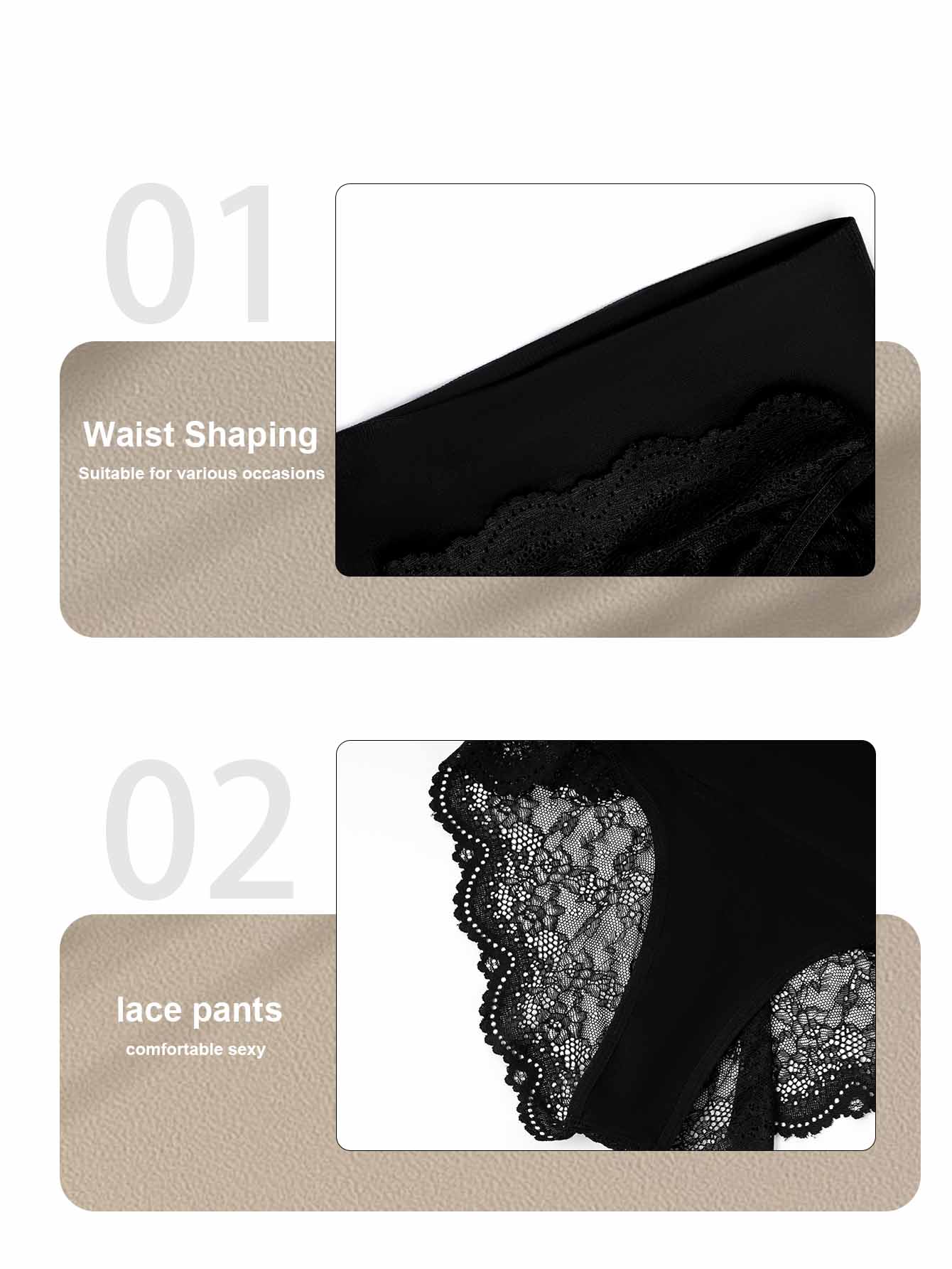 High-Waist Shaping Lace 072