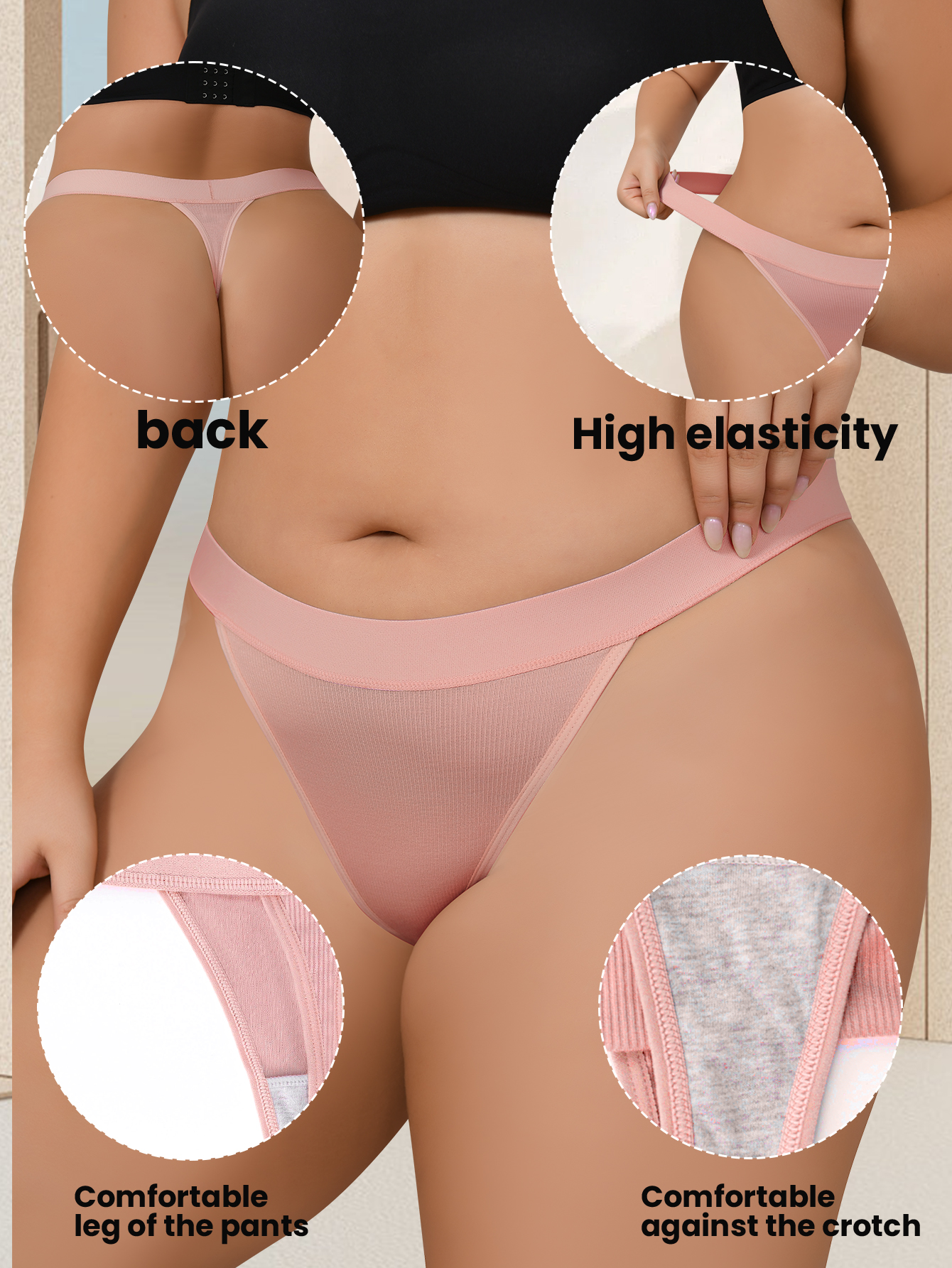PLUS SIZE THONG WAISTBAND 669