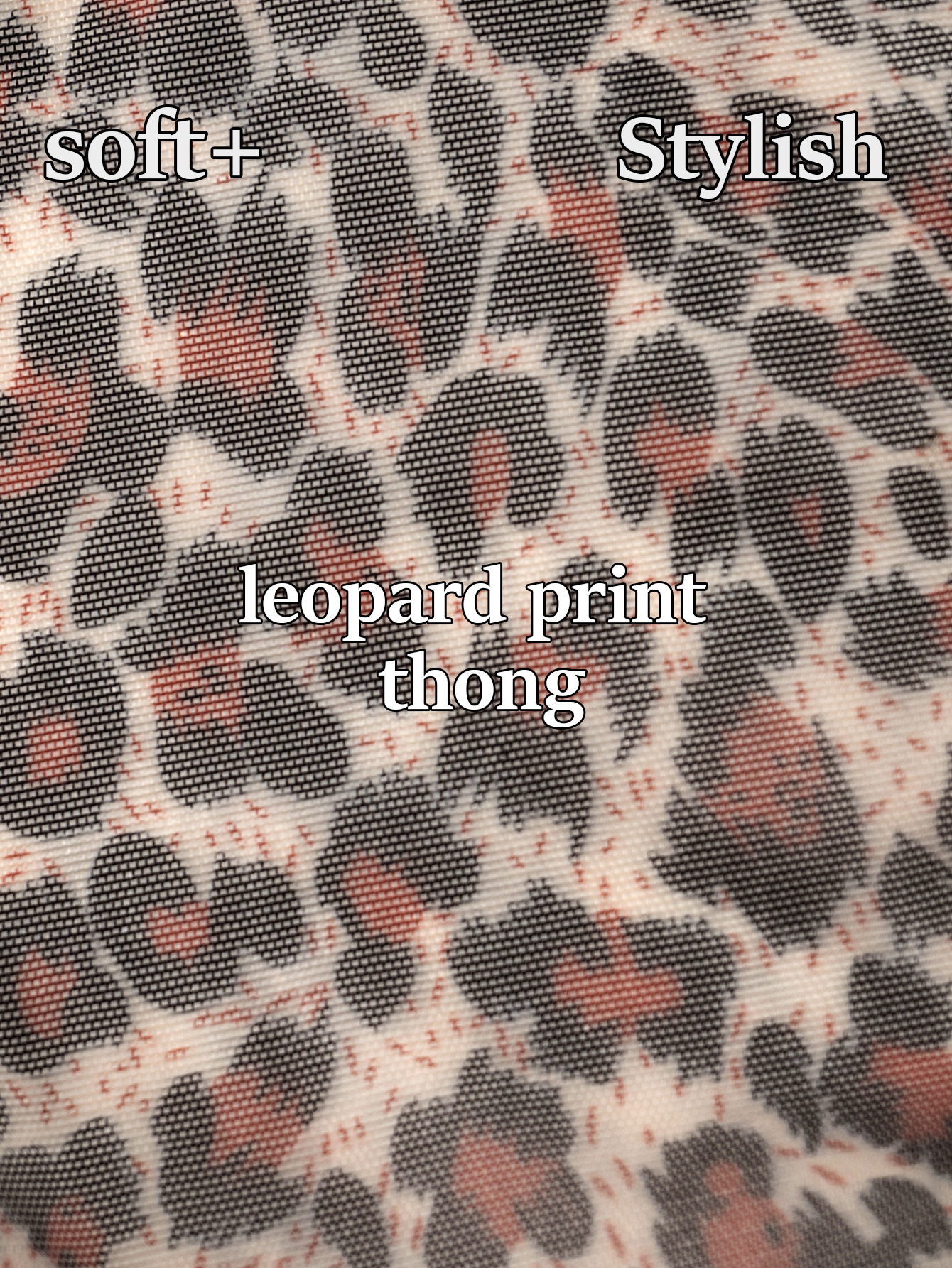 Leopard Print Thong 801-A
