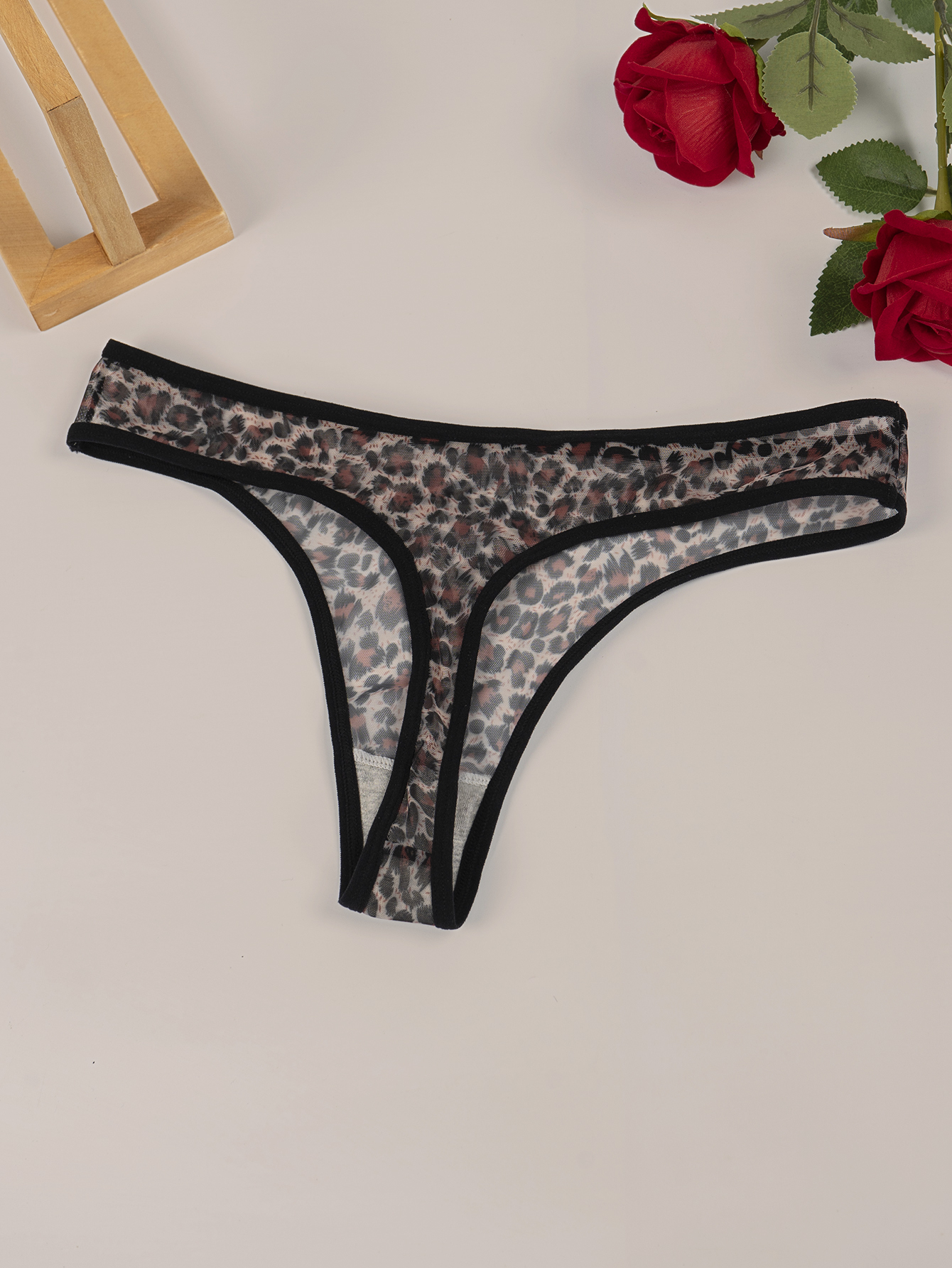 Leopard Print Thong 801-A