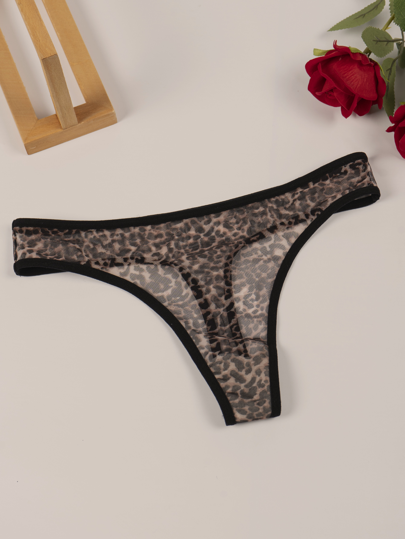 Leopard Print Thong 801-B