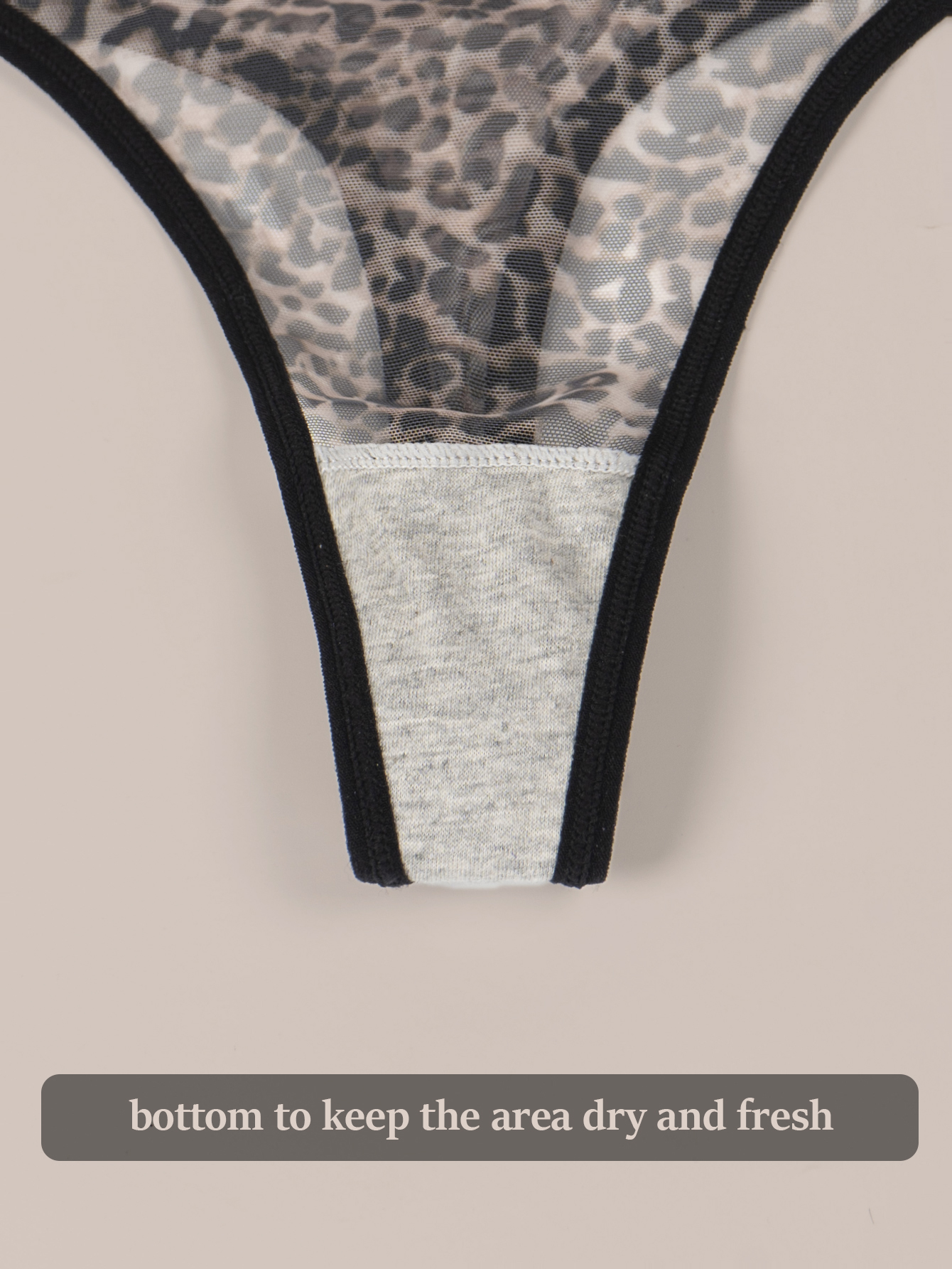 Leopard Print Thong 801-B