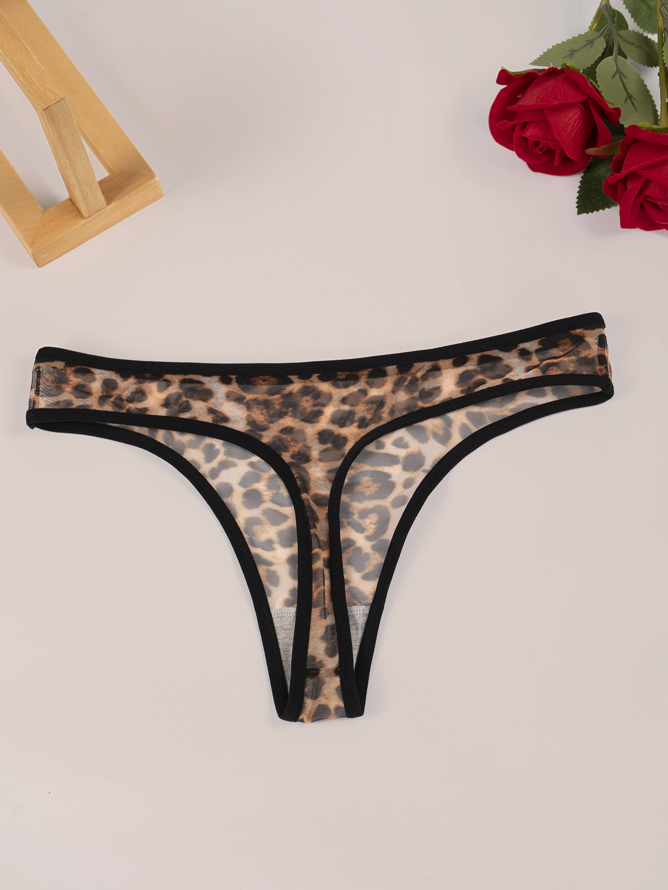 Leopard Print Thong 801-C
