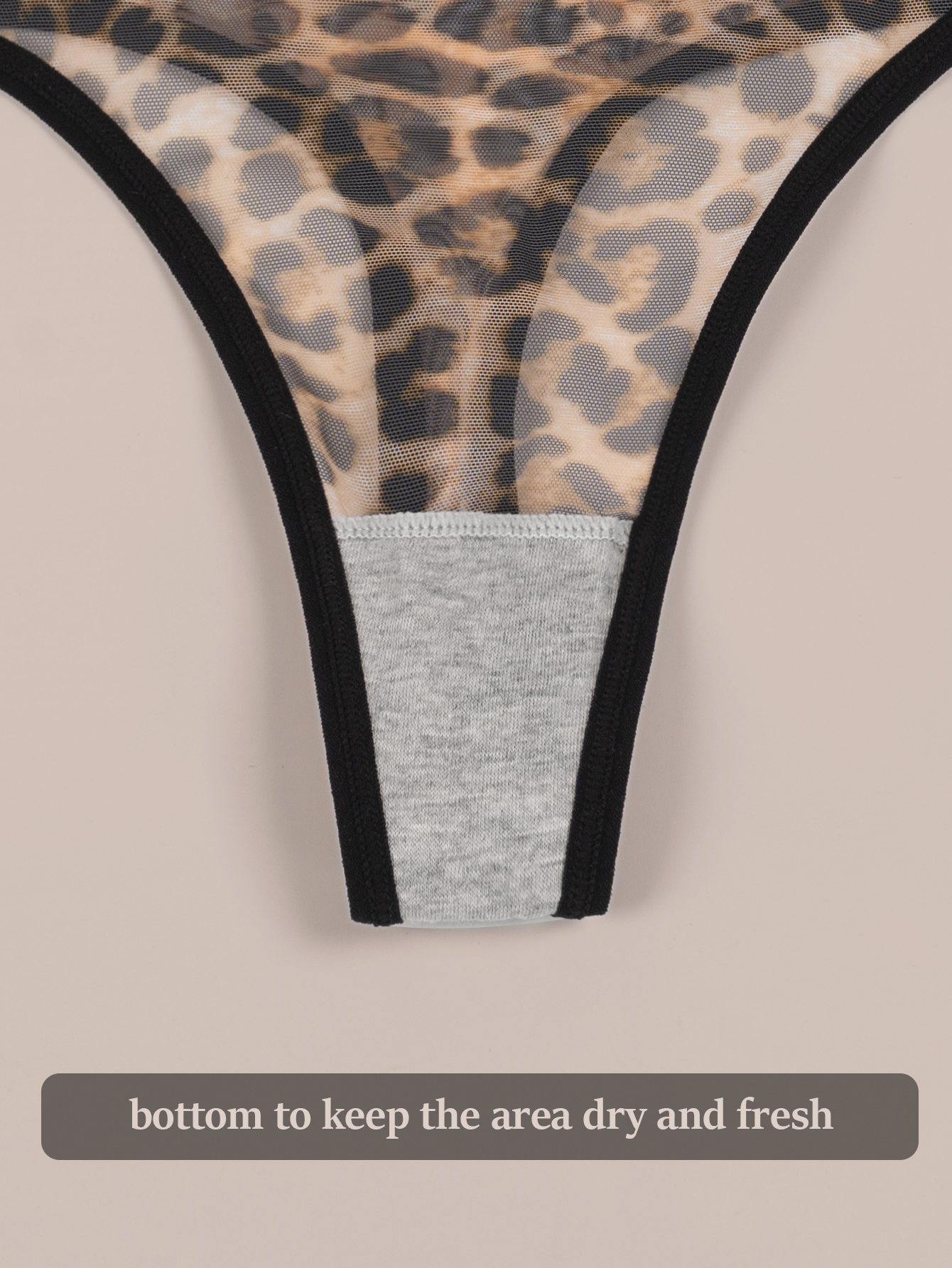 Leopard Print Thong 801-C