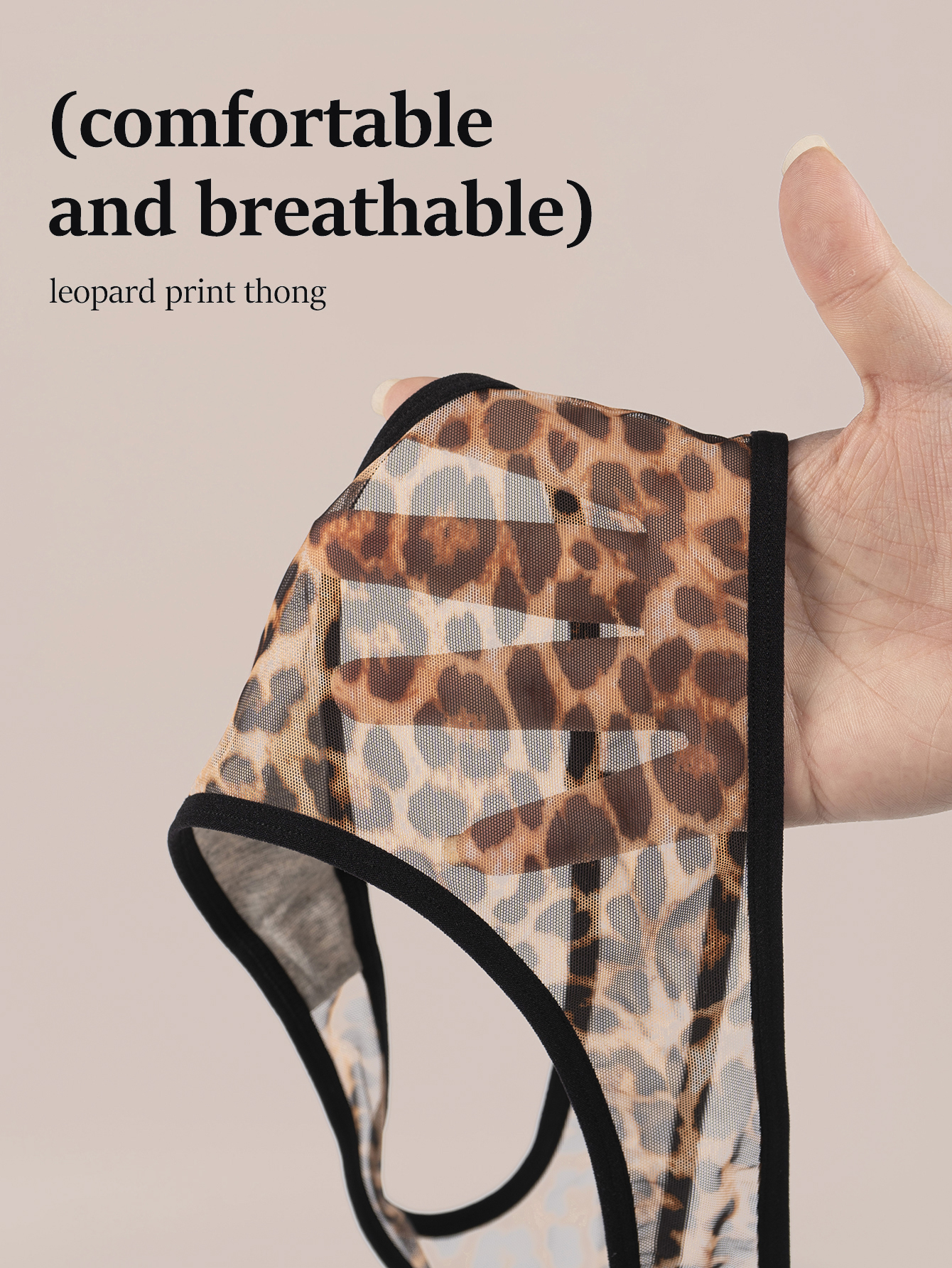 Leopard Print Thong 801-C