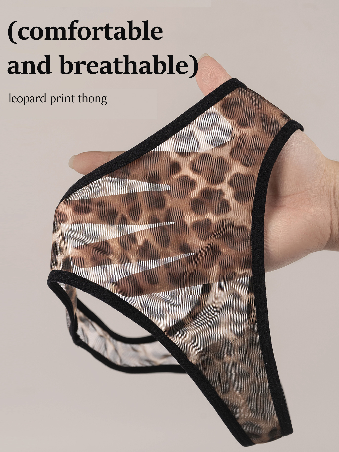 Leopard Print Thong 801-D
