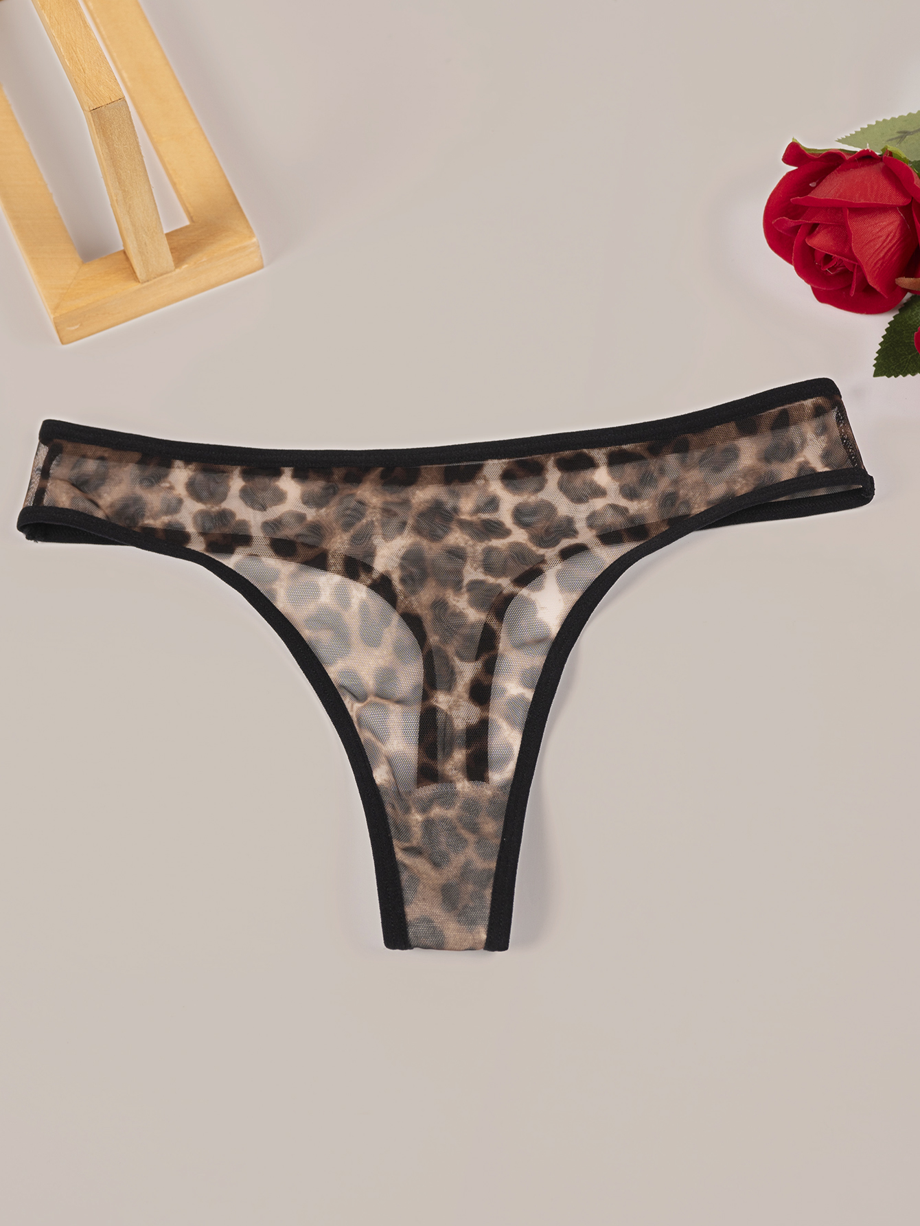 Leopard Print Thong 801-D