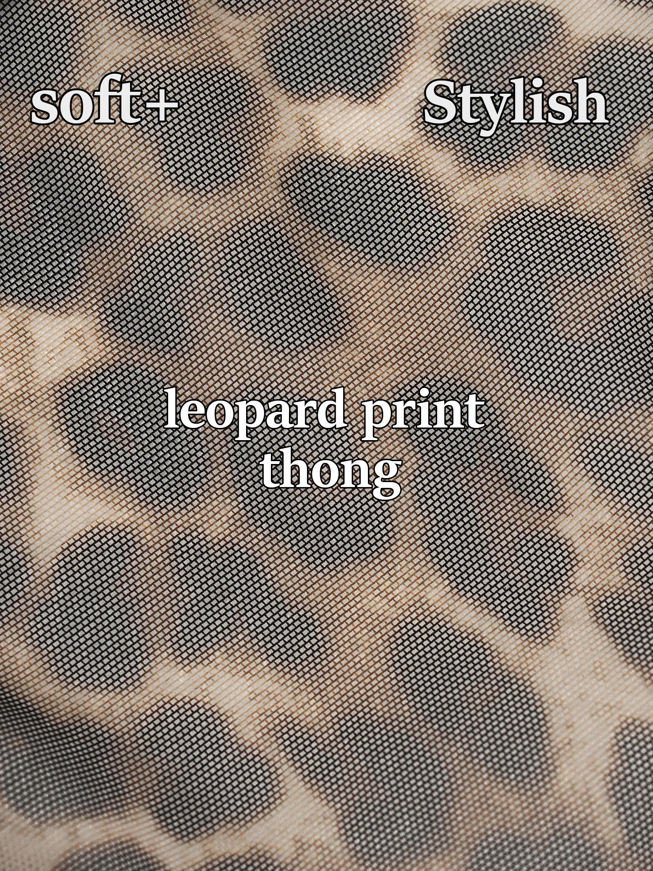 Leopard Print Thong 801-D