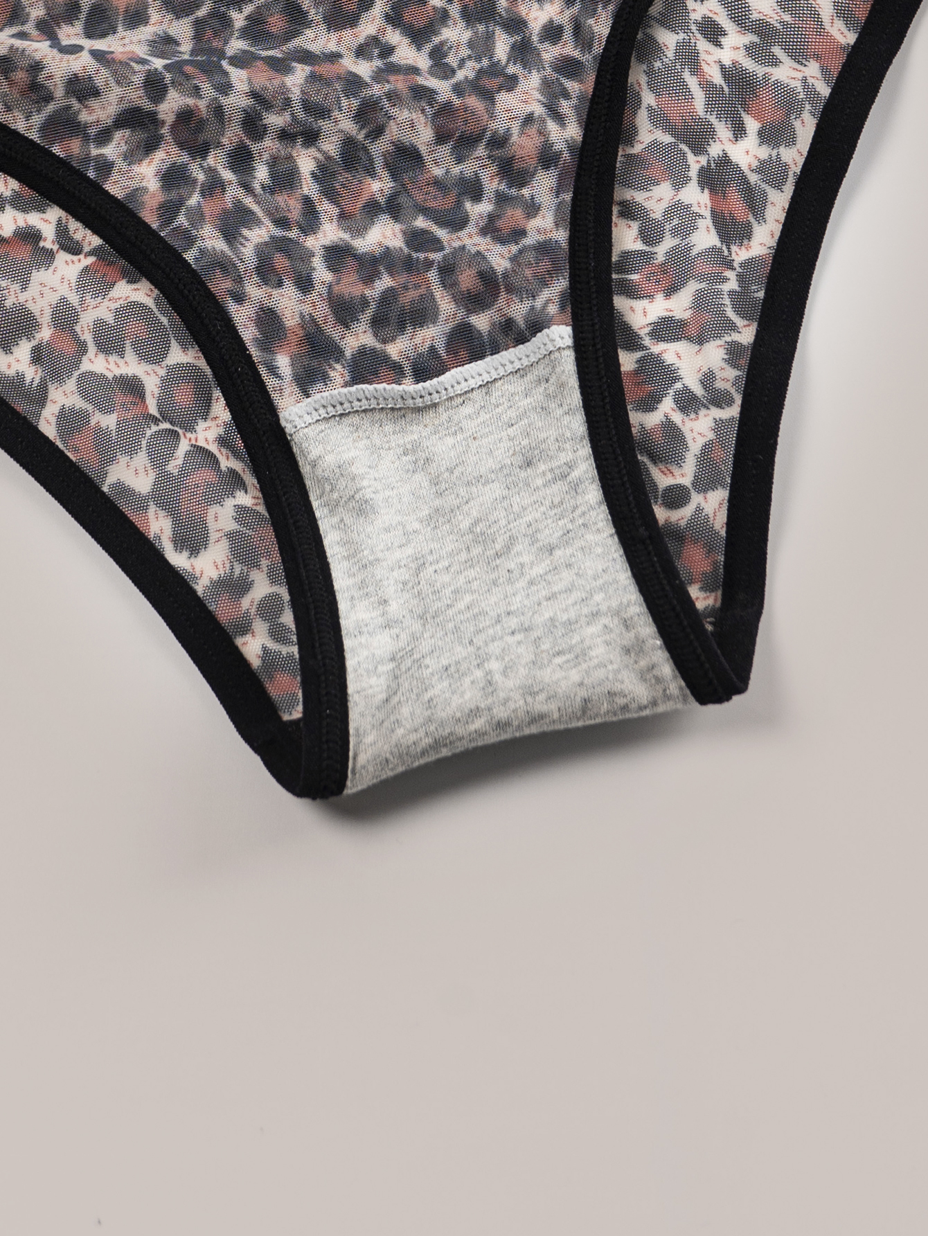 Leopard print triangle underwear 802-A