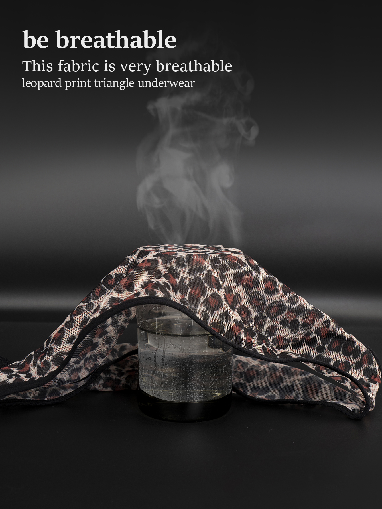 Leopard print triangle underwear 802-A