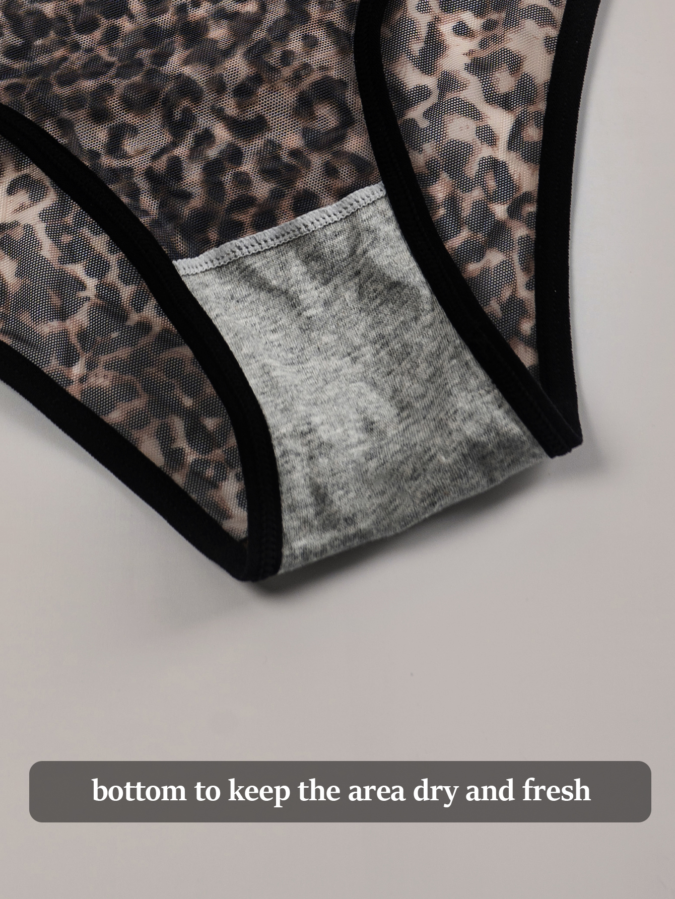 Leopard print triangle underwear 802-B