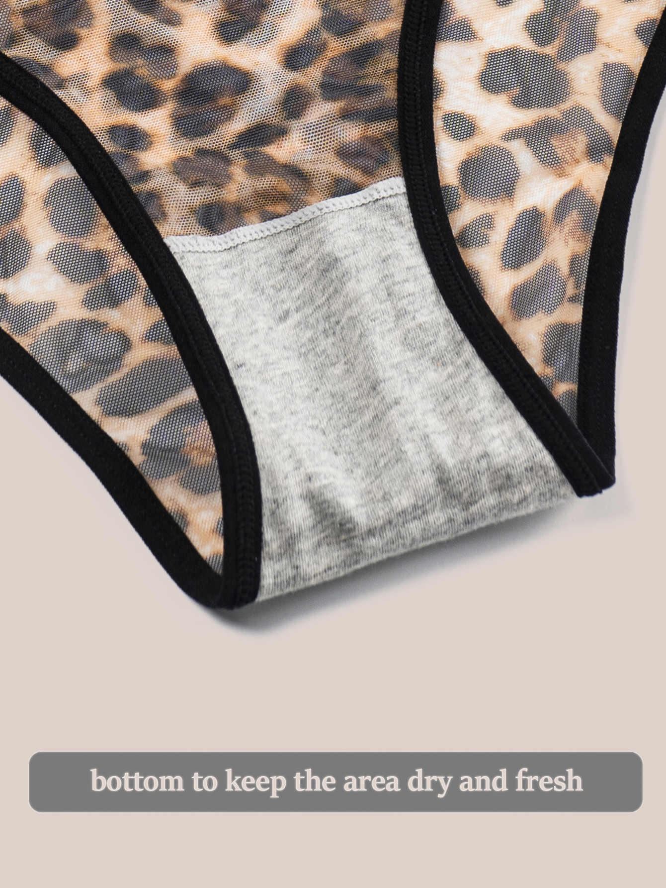 Leopard print triangle underwear 802-C