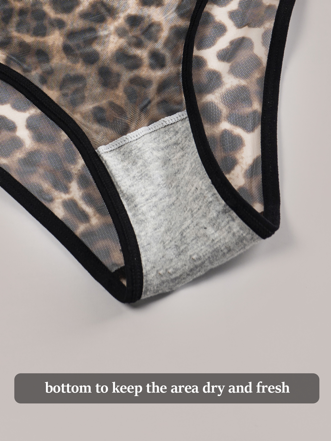 Leopard print triangle underwear 802-D