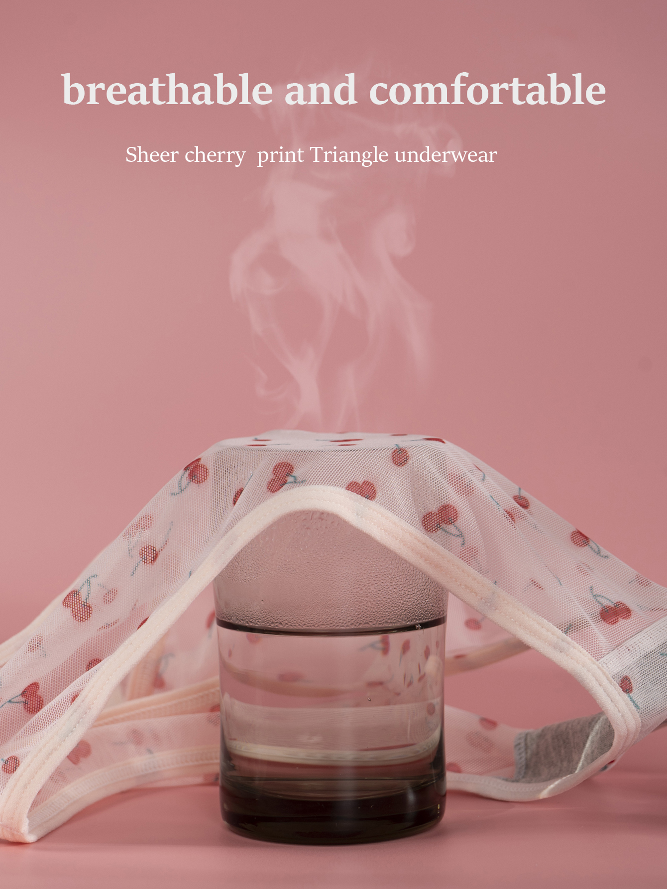 Sheer Cherry Print Panties 804-C