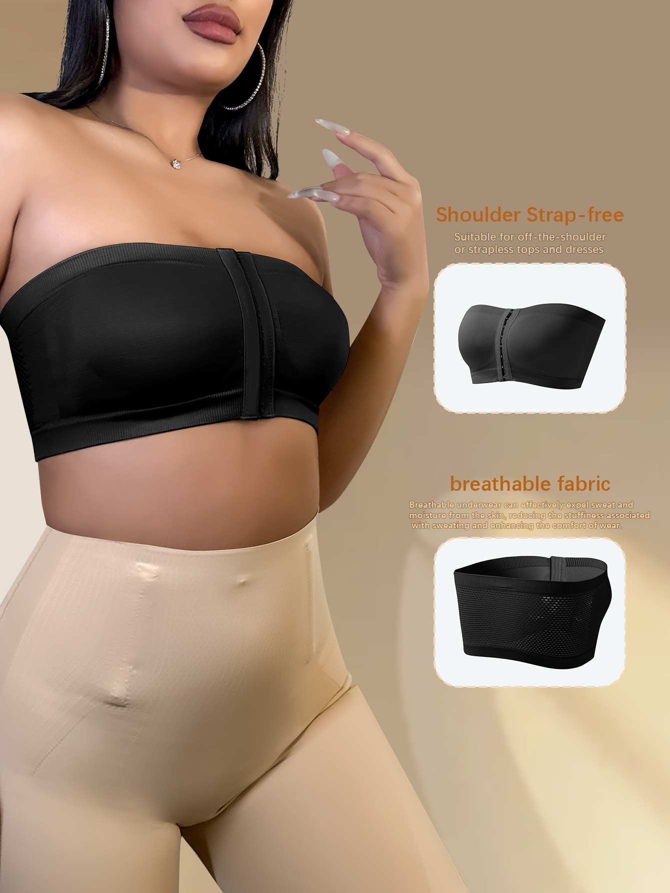 Adjustable Strapless Bra HY813