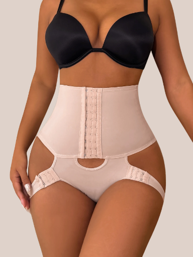Hight-Waist Buckle Thong 8858