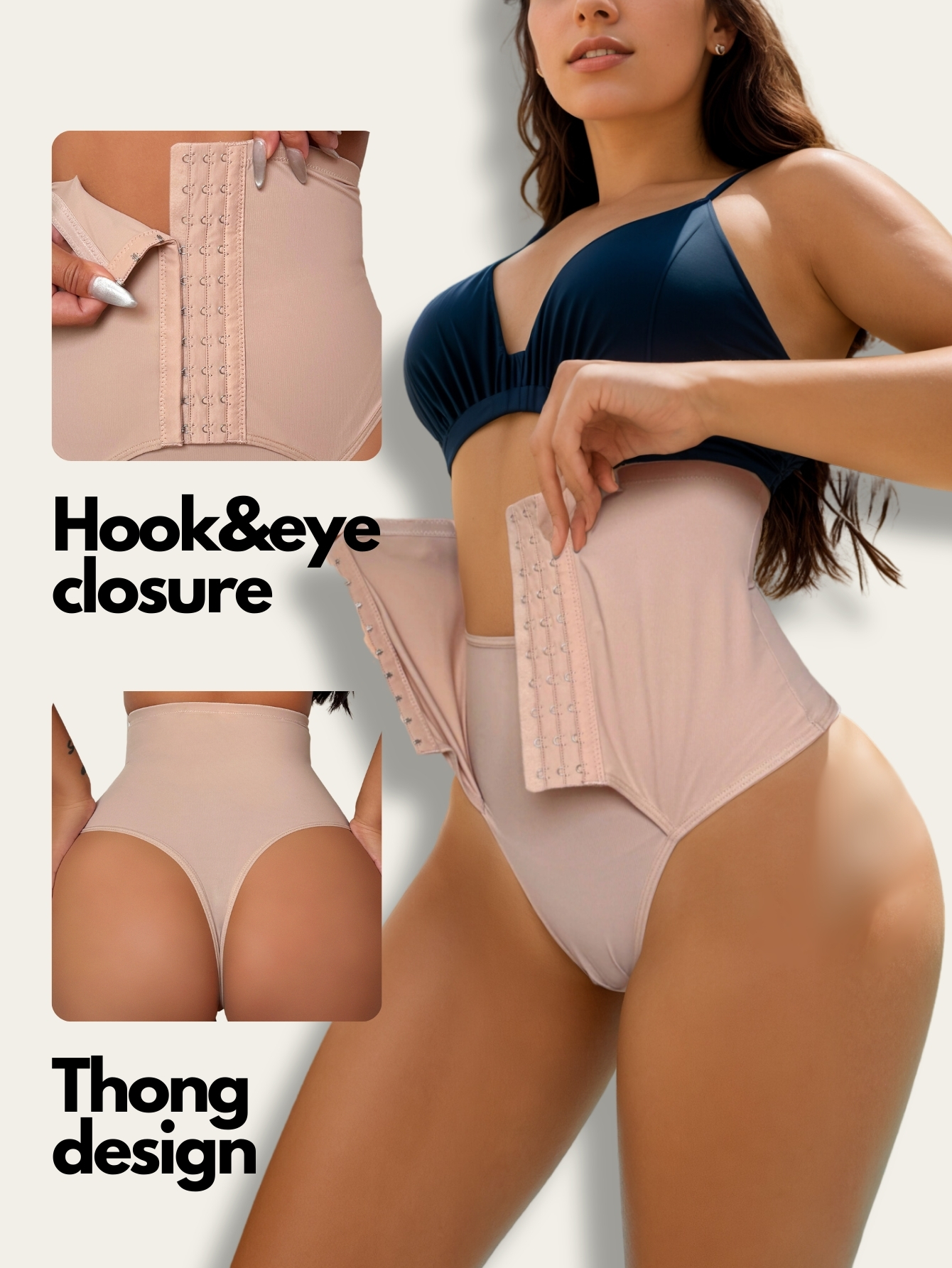 High-Waist Shapewear Thong C028