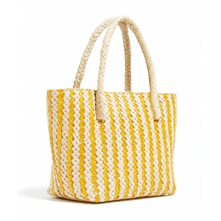 Woven Straw Tote Bag