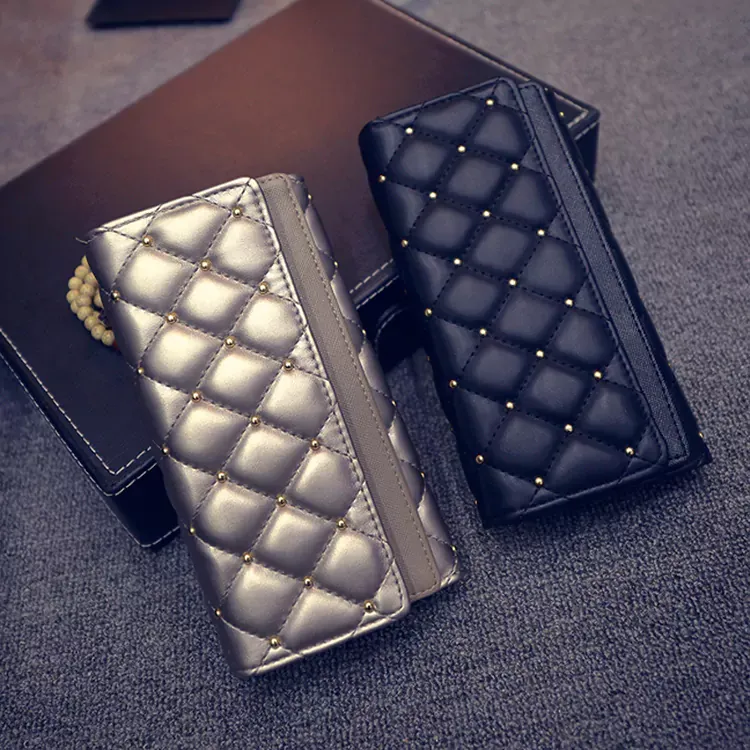 Quilted Black Clutch