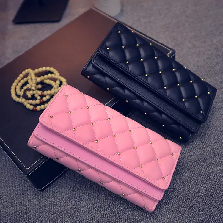 Quilted Black Clutch