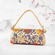 Embroidered Silk Handbag