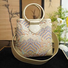 Embroidered Silk Handbag