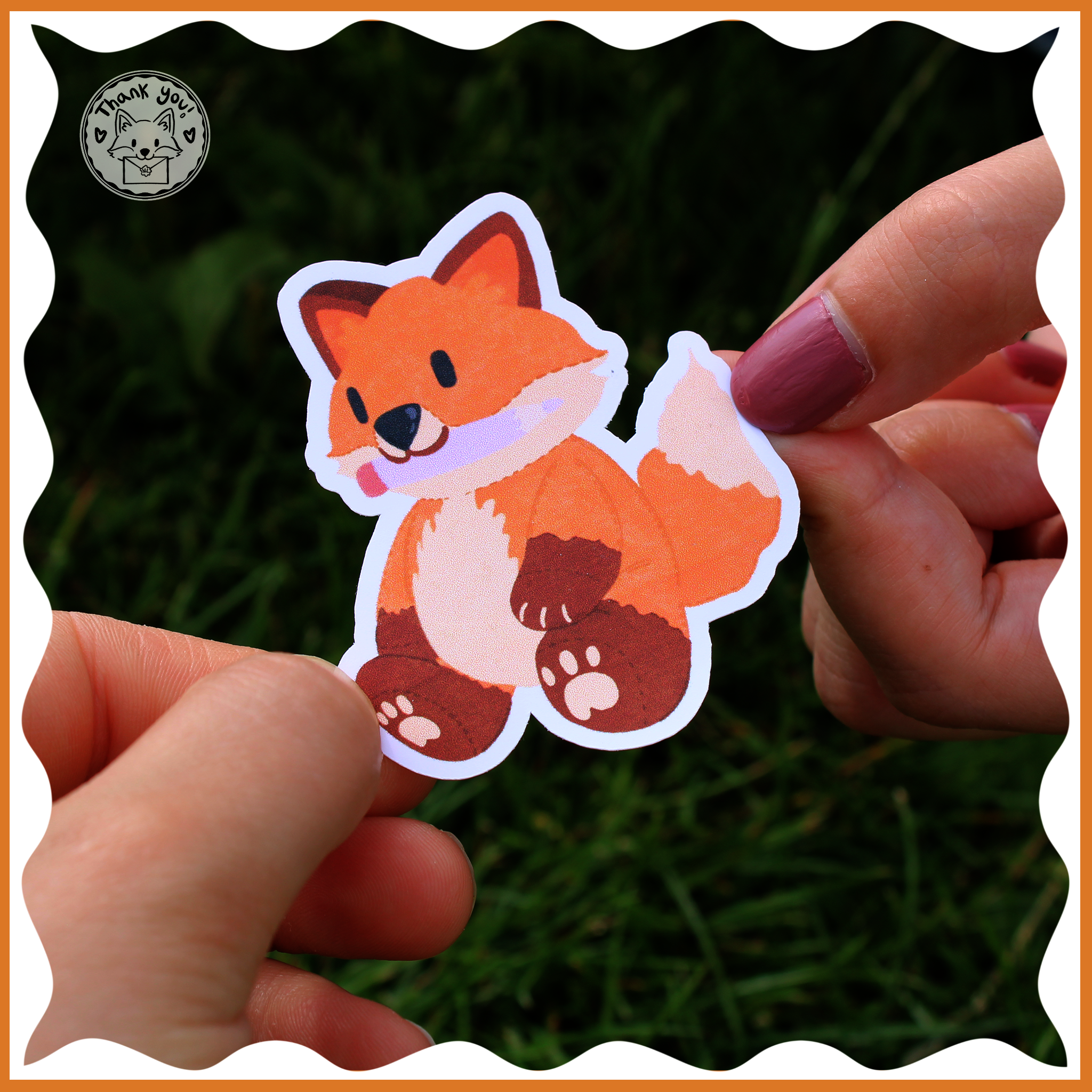Cute Fox Vinyl Sticker