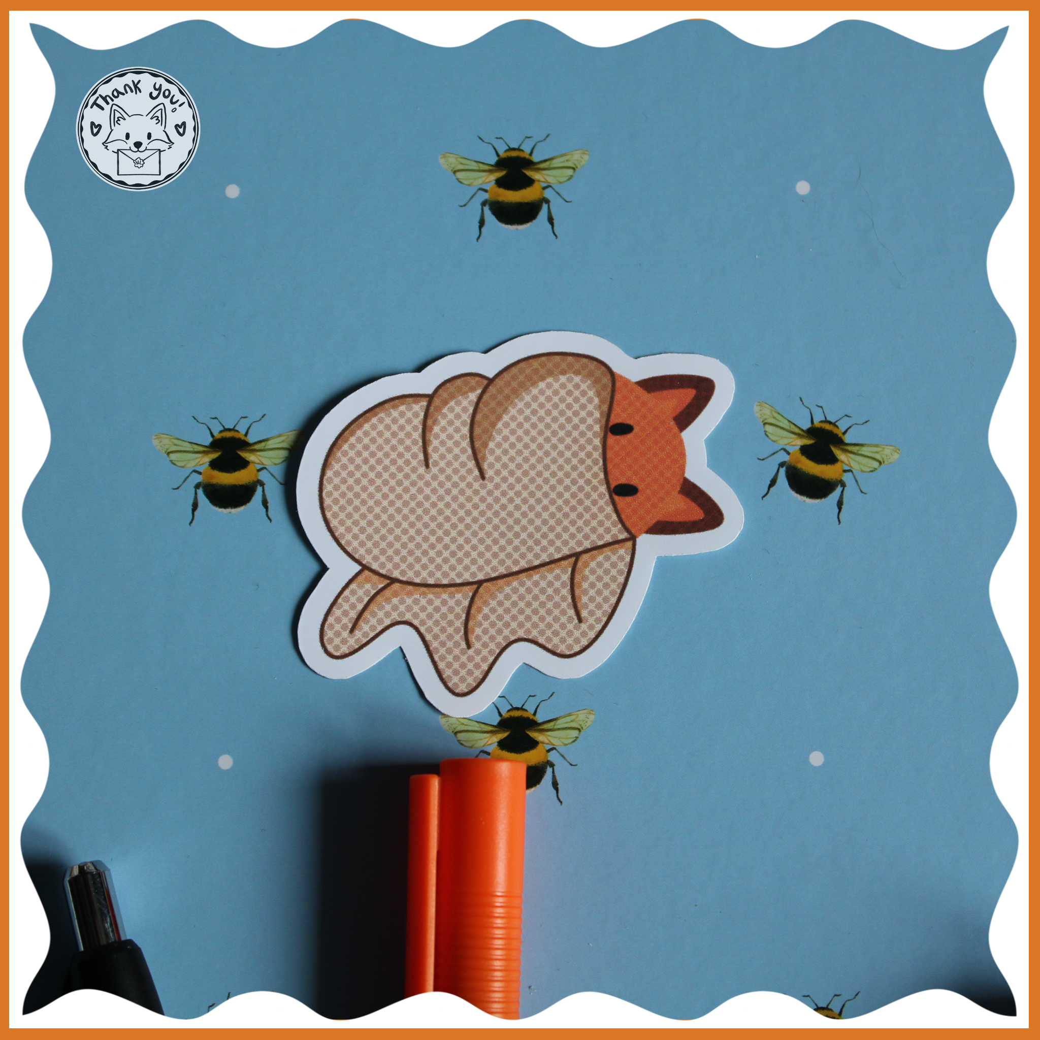 Cute Burrito Fox Sticker