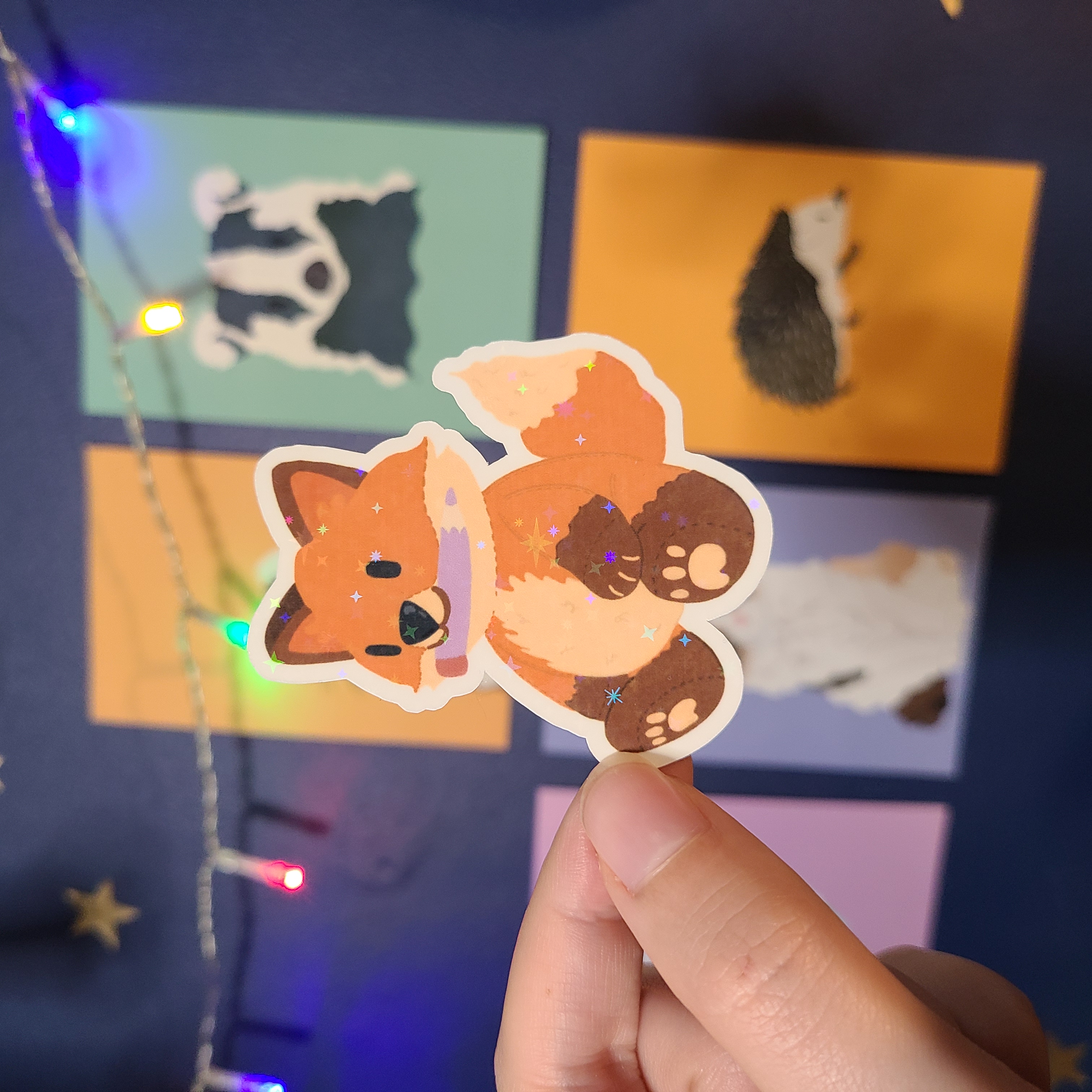 Cute Fox Vinyl Sticker