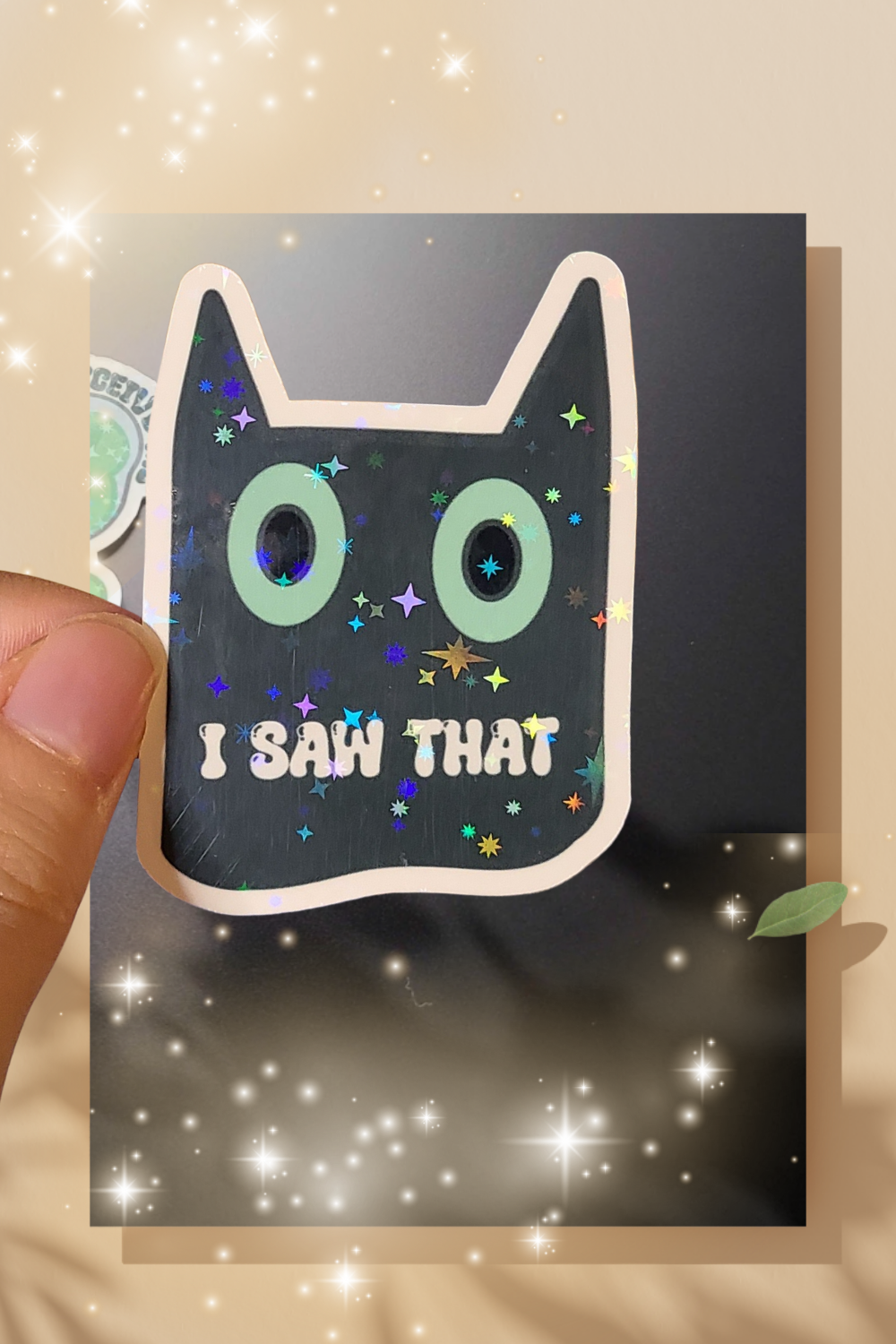 I Saw That Cat Sticker