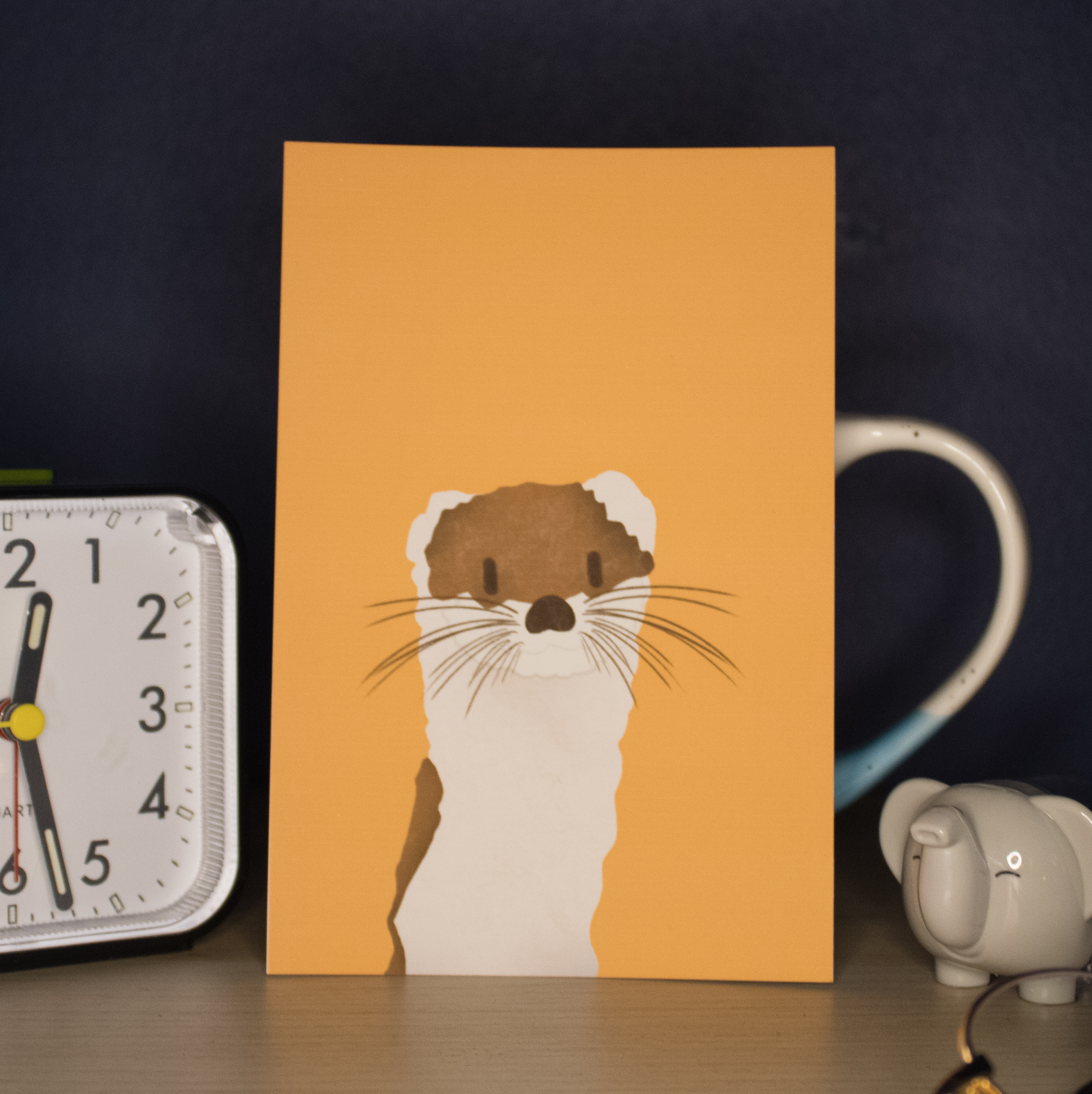 Ferret Illustration Print 6x4"