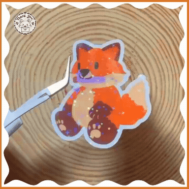 Cute Fox Vinyl Sticker