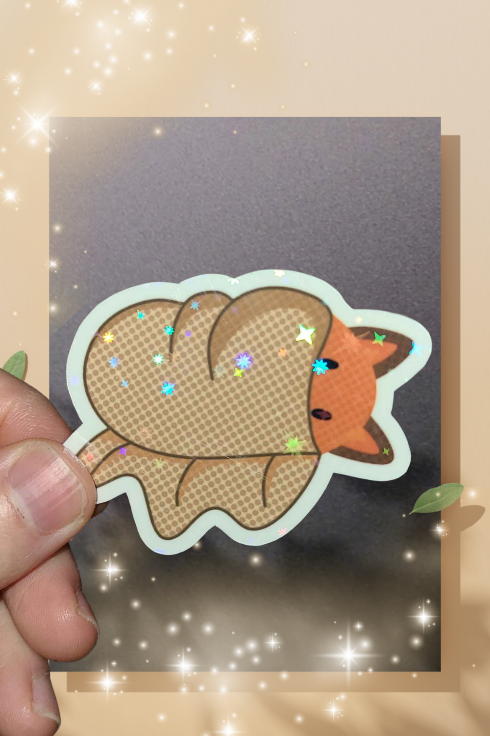 Cute Burrito Fox Sticker