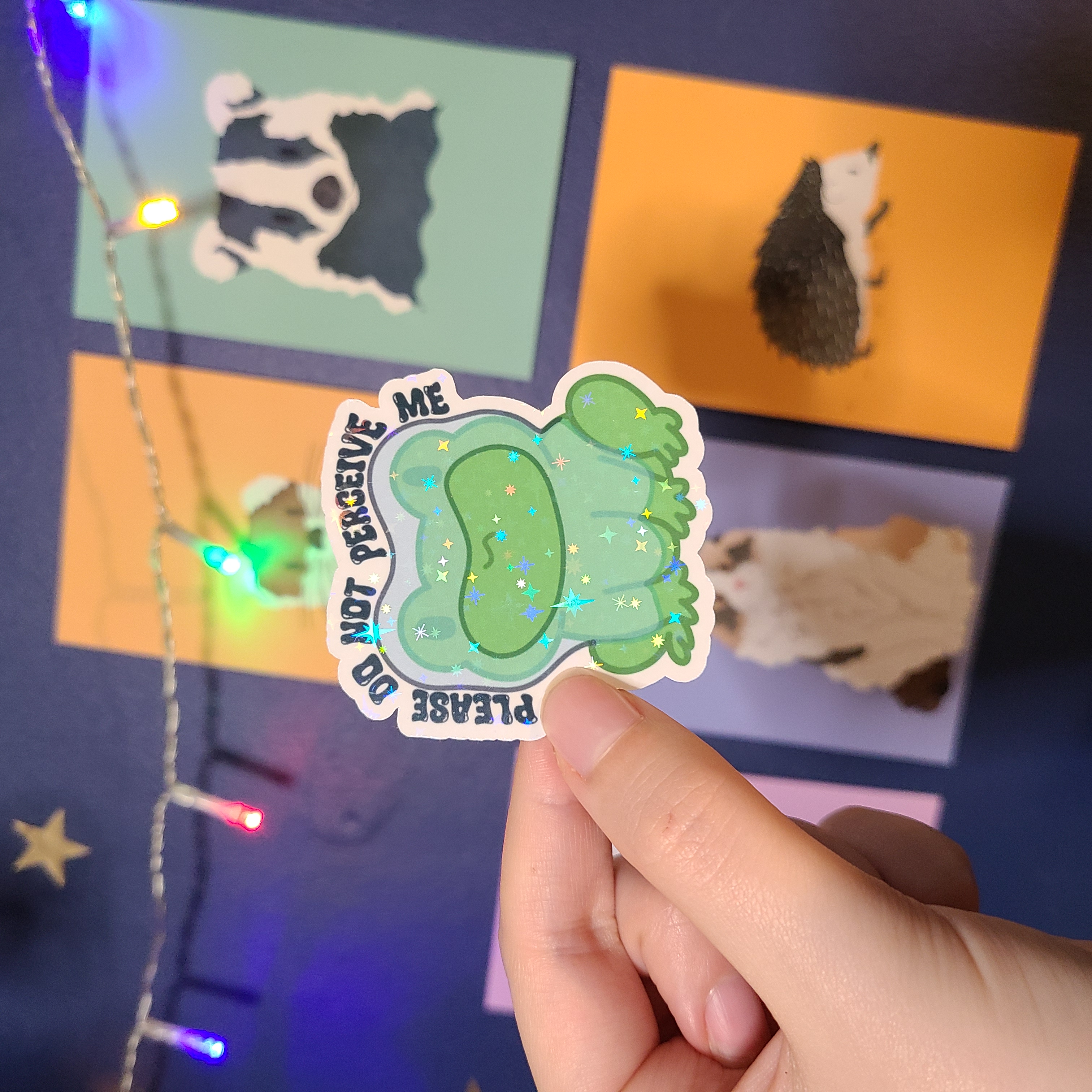 Frog Sticker - Please Do Not Perceive Me