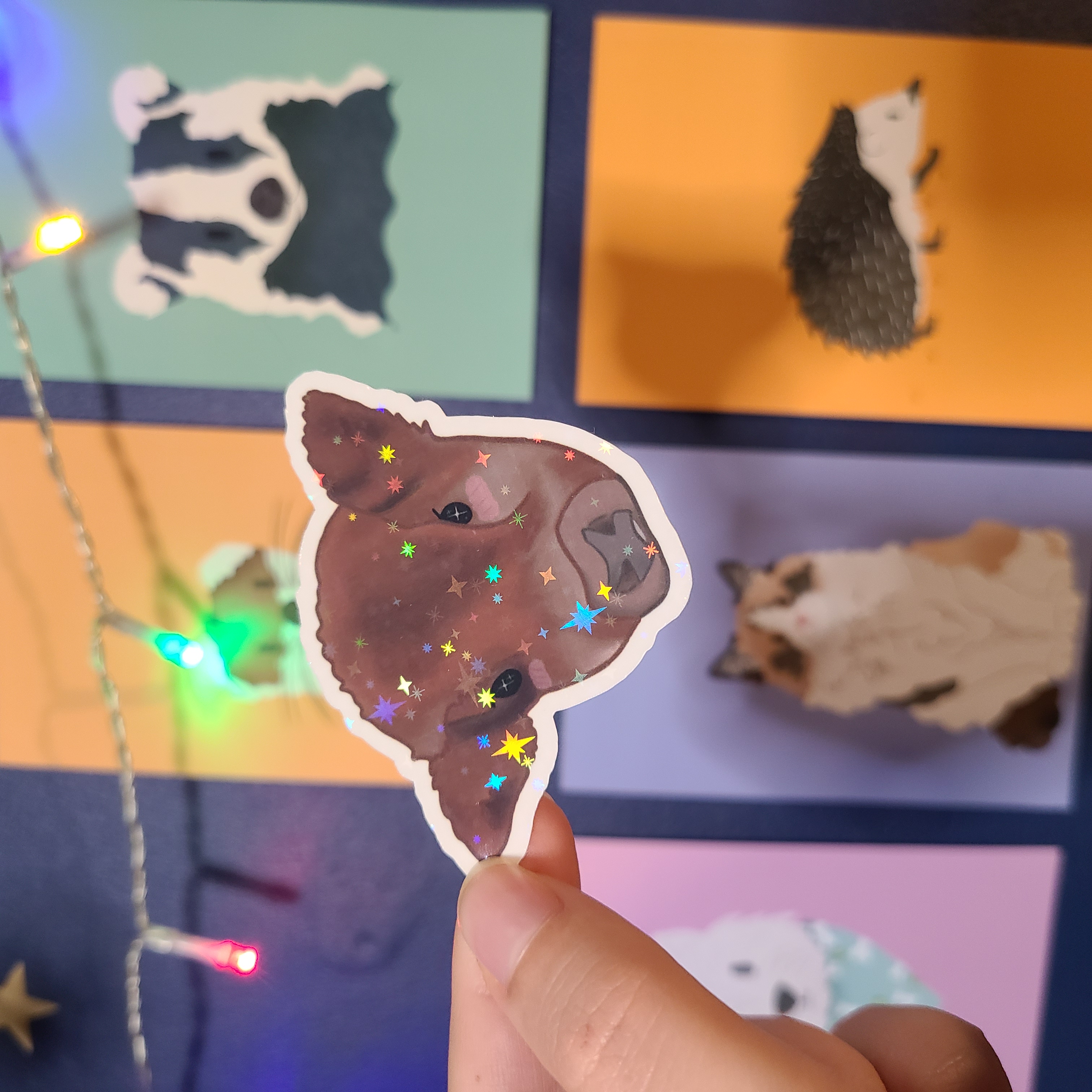 Cute Calf Vinyl Sticker