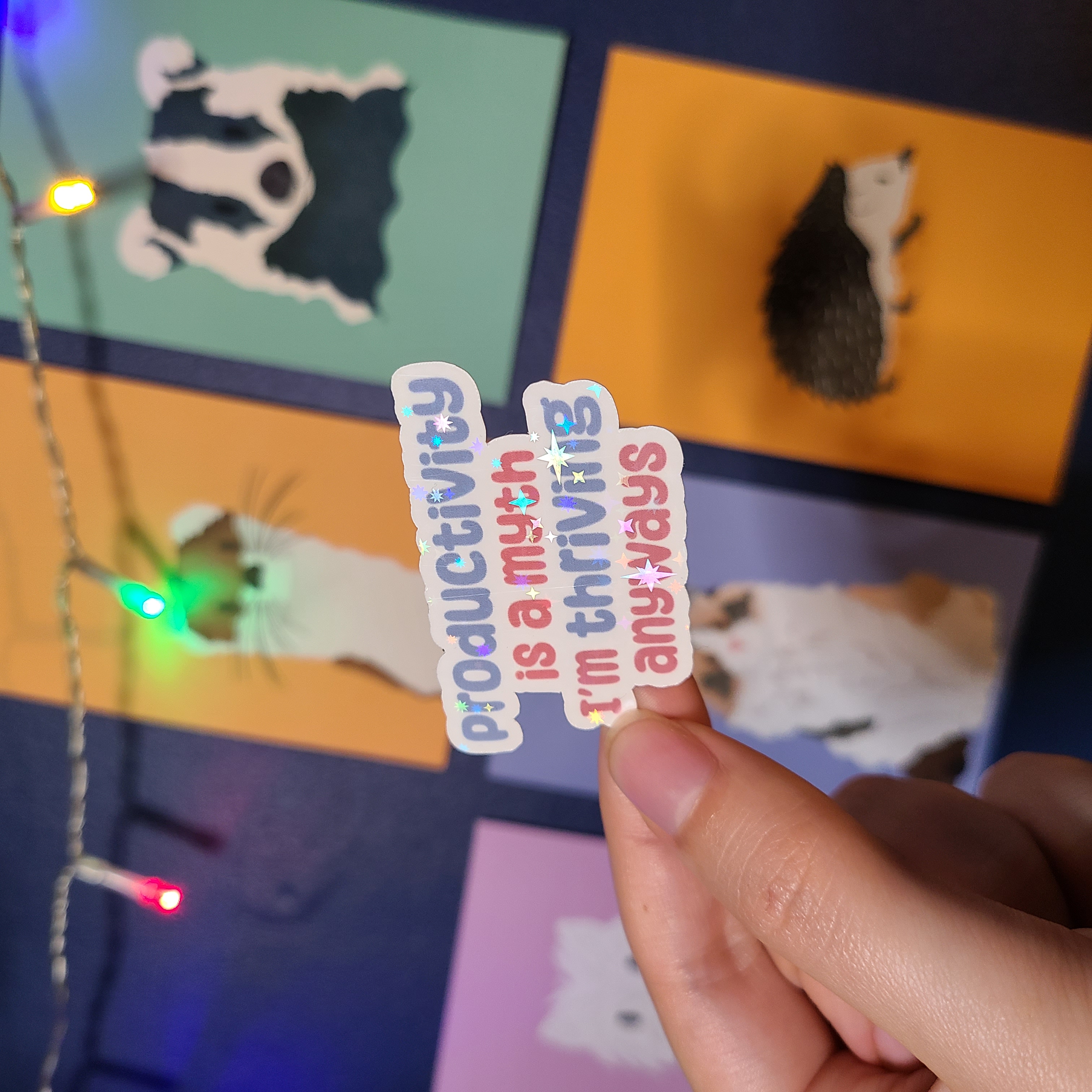 Productivity Is a Myth Sticker