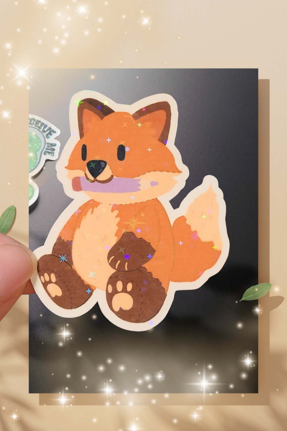 Cute Fox Vinyl Sticker