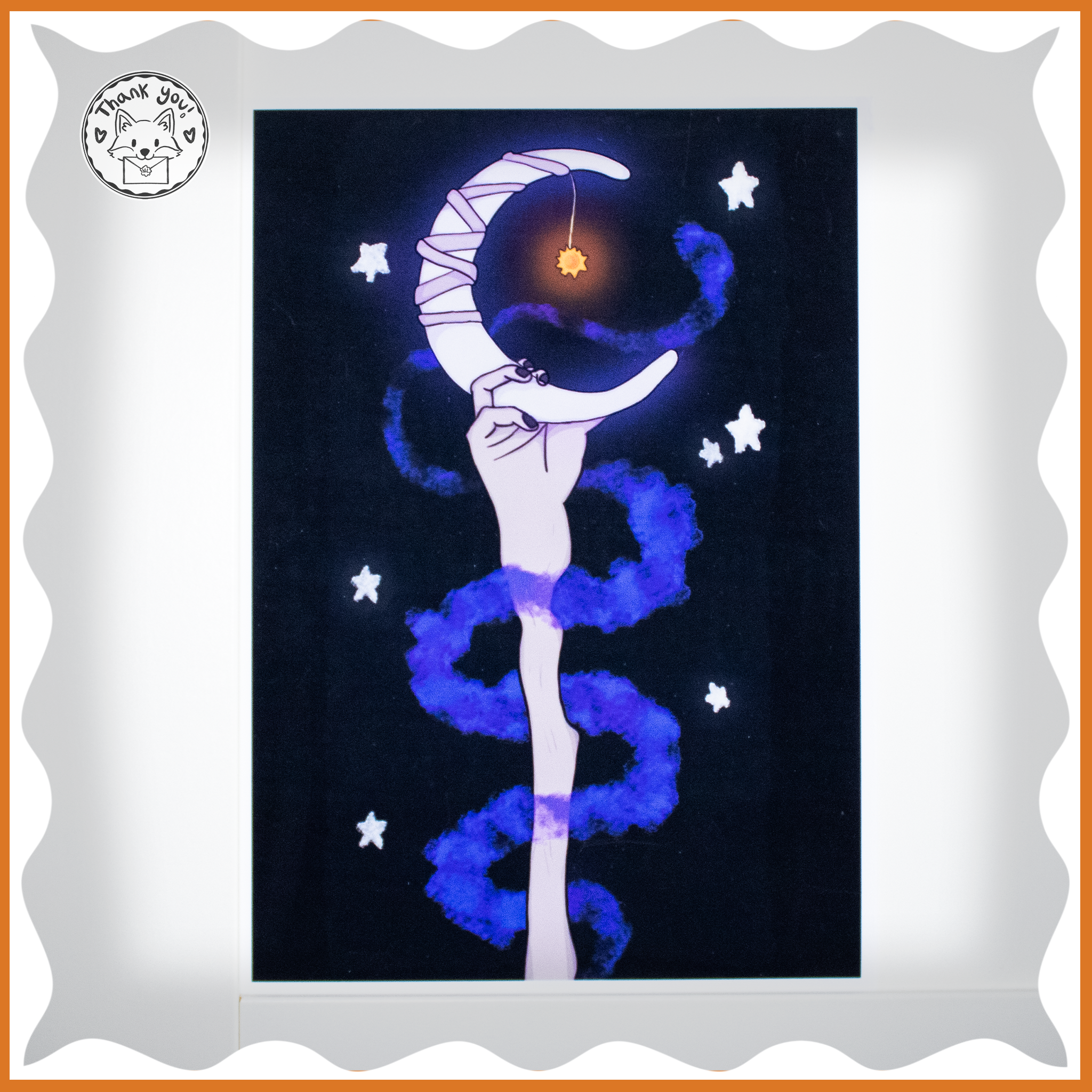 Moonlit Hand Art Print
