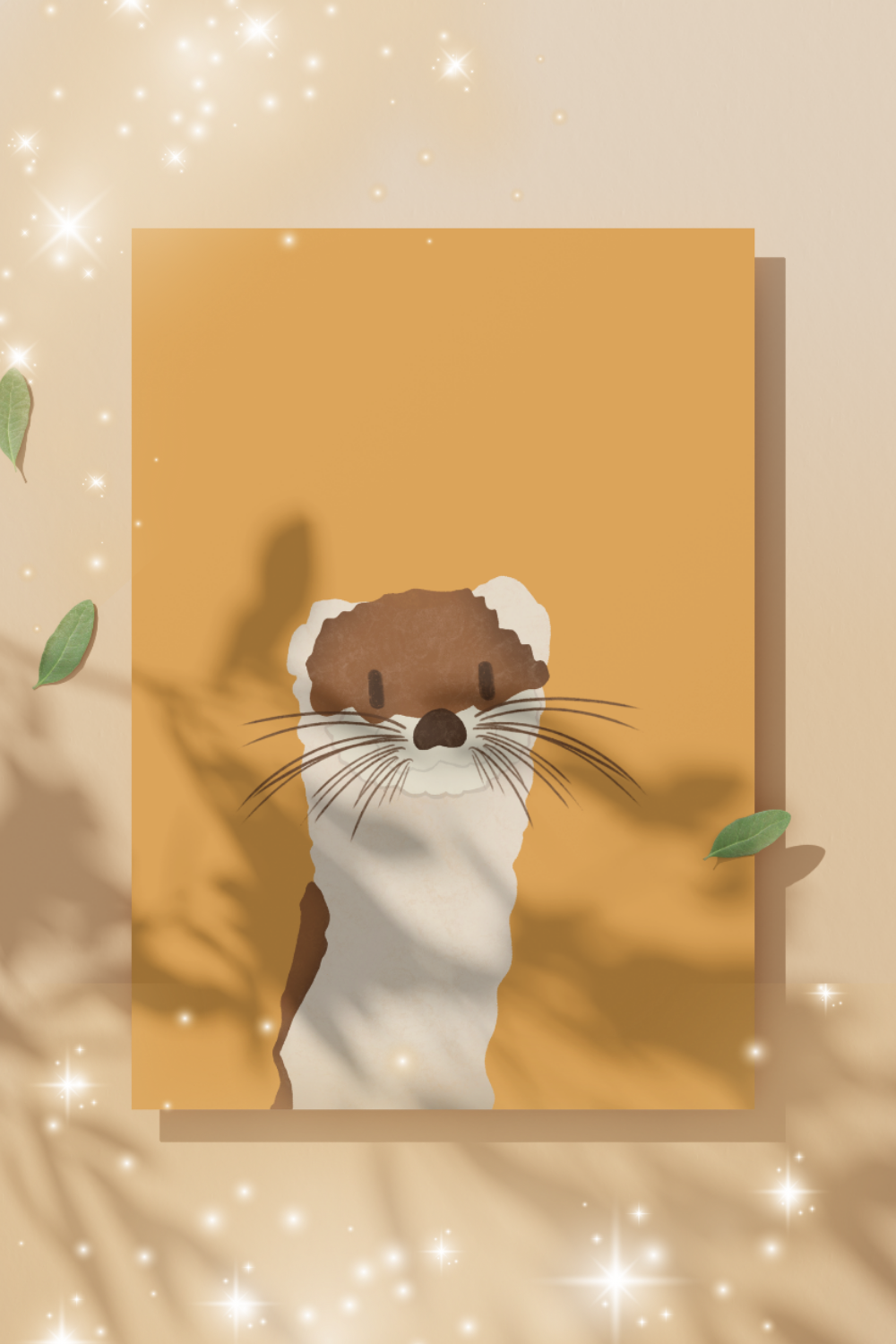 Ferret Illustration Print 6x4"