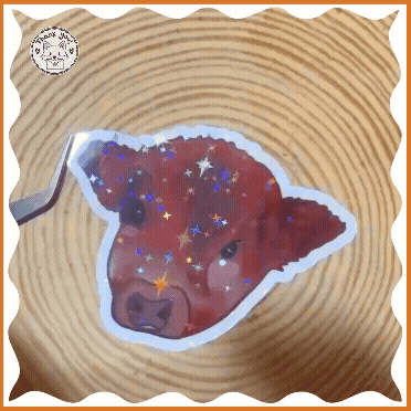 Cute Calf Vinyl Sticker