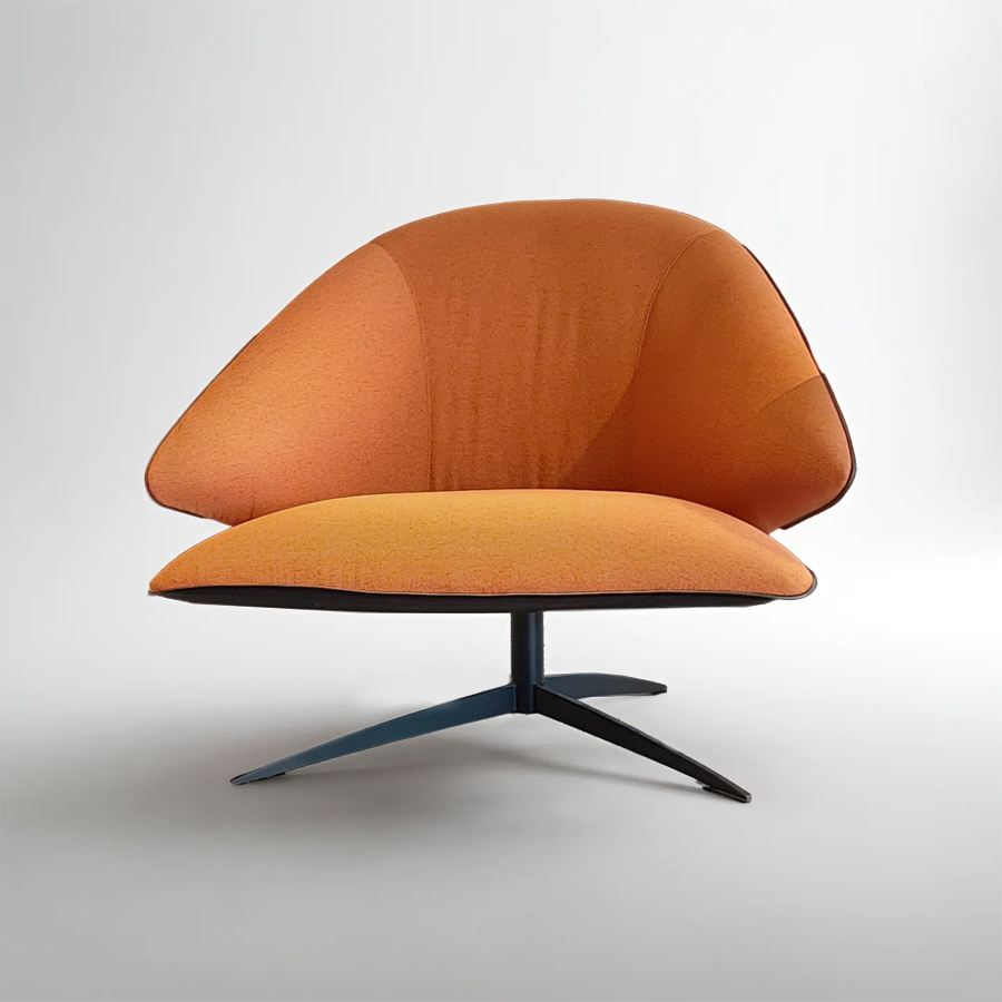 Orange lounge chair