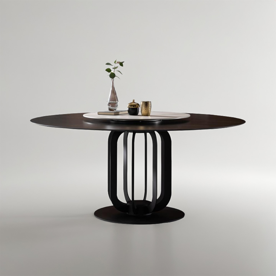 Barred dining table