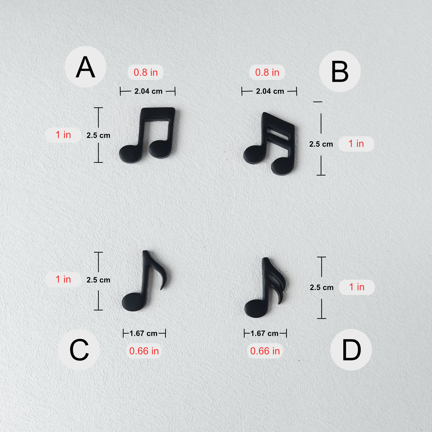 Music Note Polymer Clay Cutter 