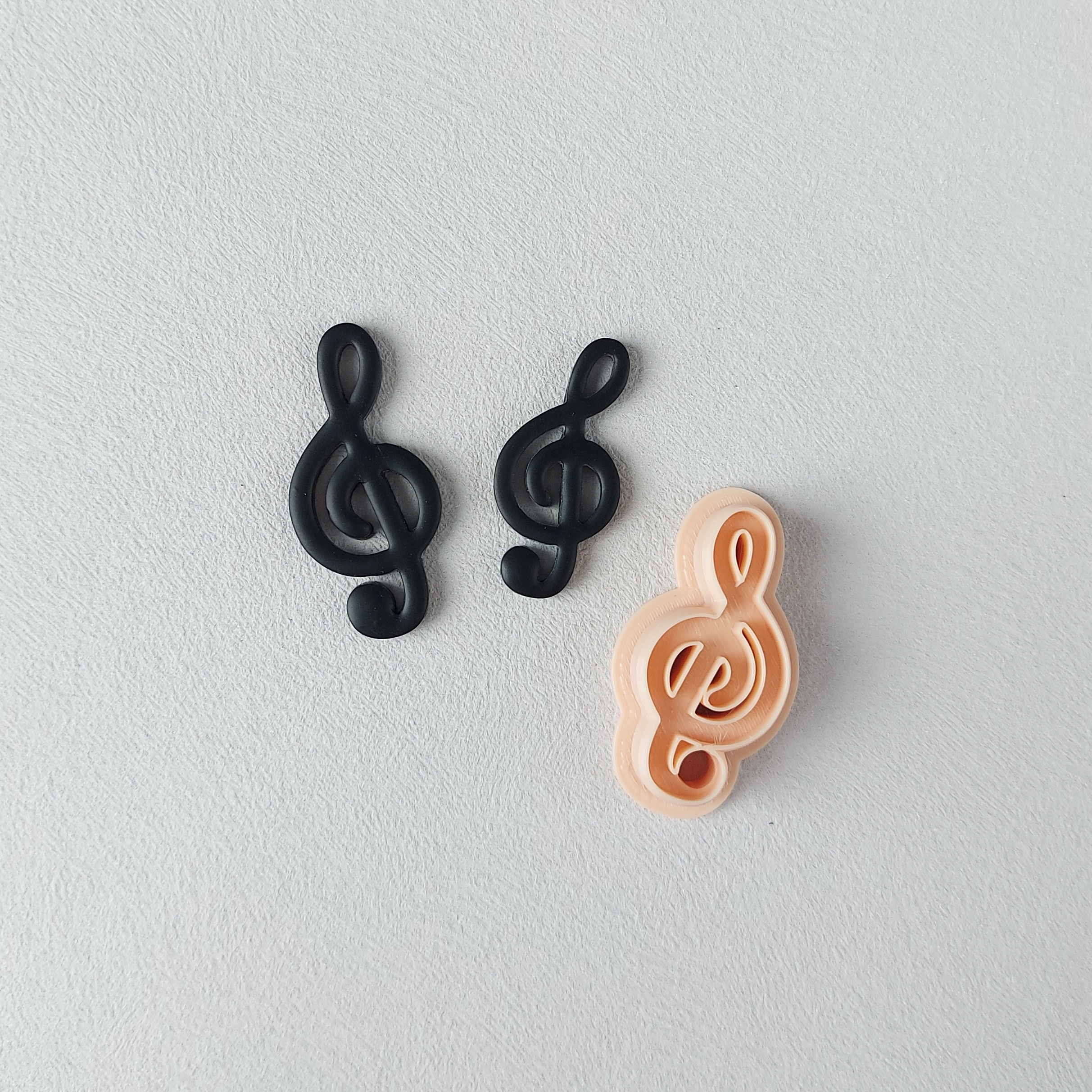 Treble Clef Polymer Clay Cutter 