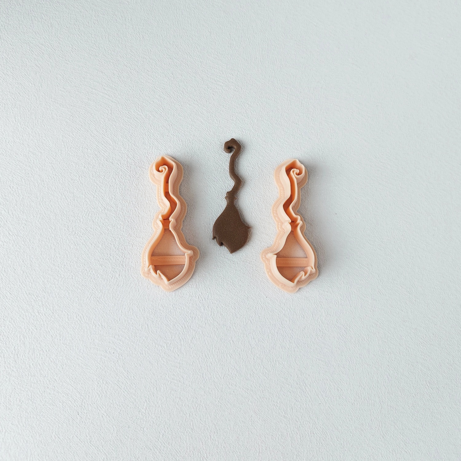 Witch Broom Polymer Clay Cutter 
