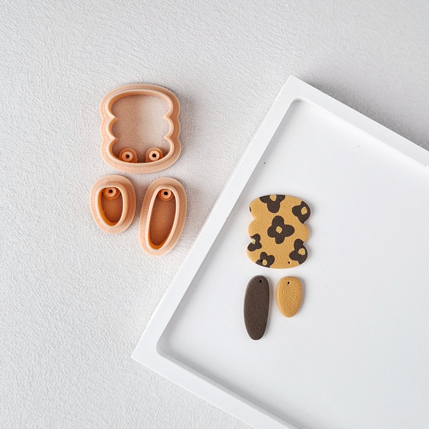 [Blob & Bean] Organic Polymer Clay Cutter Set for Earrings 
