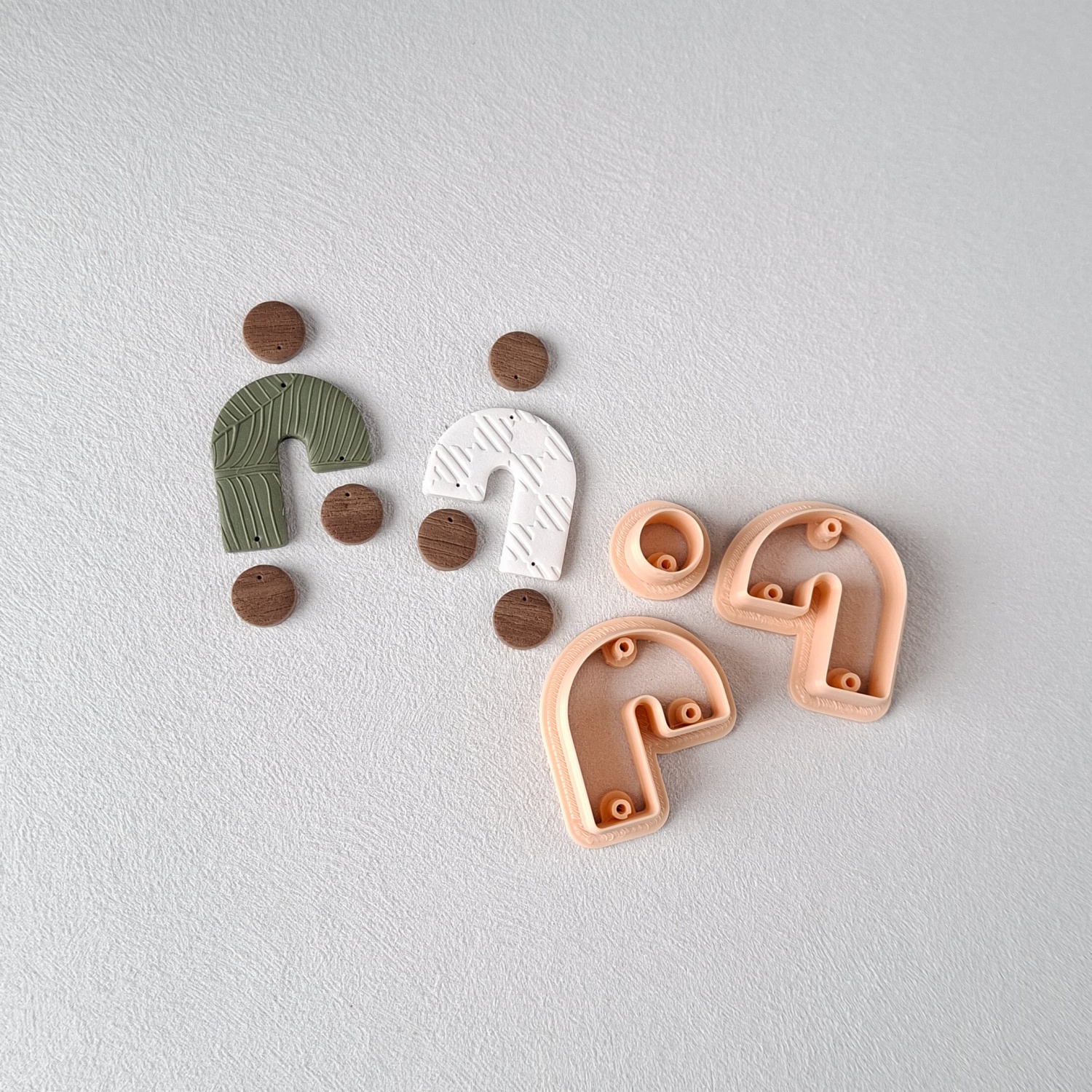 [Arch & Dot] Modern Polymer Clay Cutter Set for Dangle Earrings