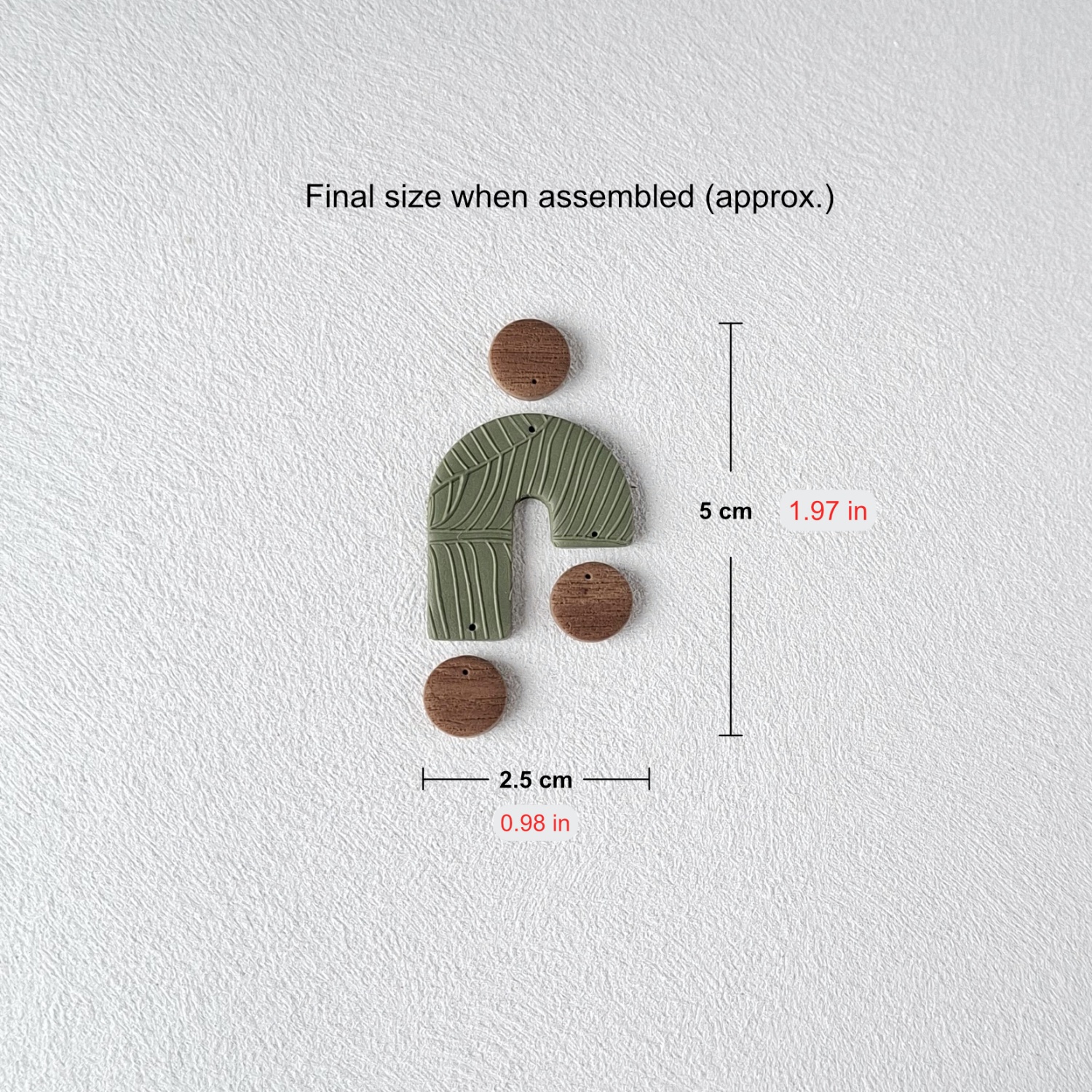 [Arch & Dot] Modern Polymer Clay Cutter Set for Dangle Earrings